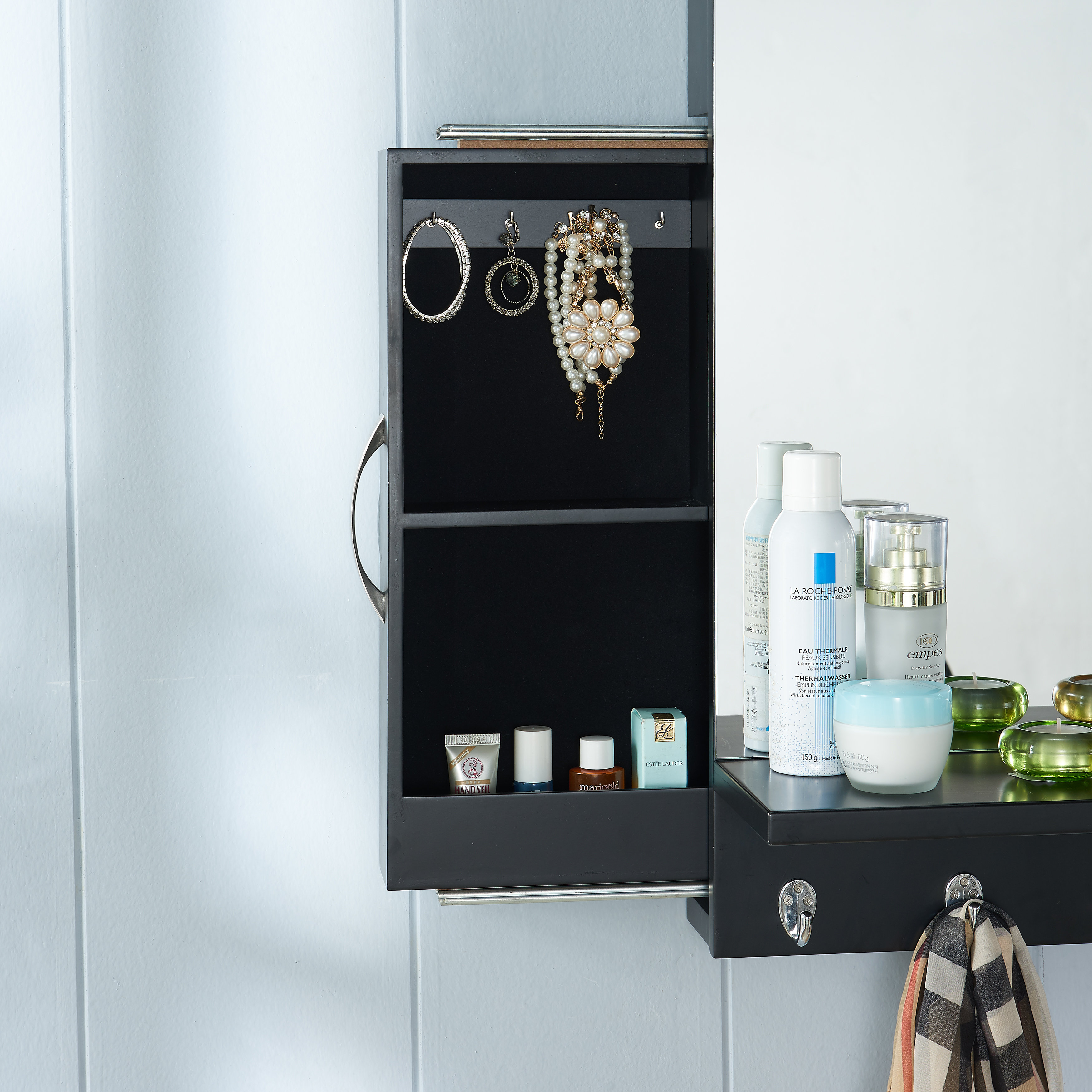 Varick Gallery Apopka Hidden Jewelry Storage Wall Mounted Jewelry