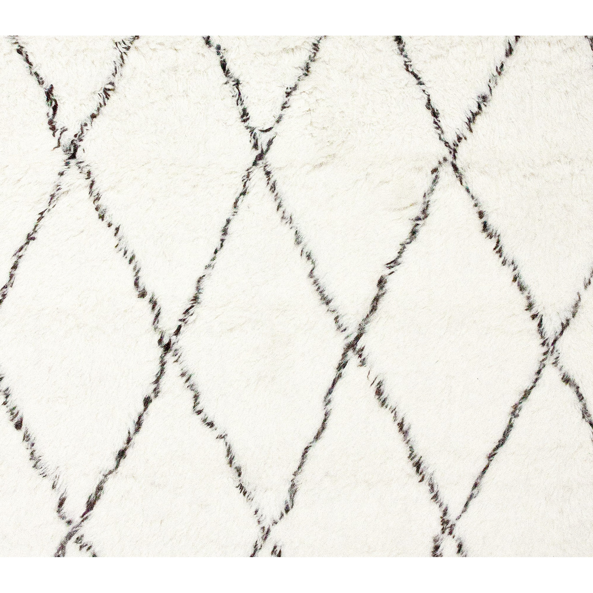 Varick Gallery Simonds OffWhite/Brown Shag Area Rug & Reviews Wayfair