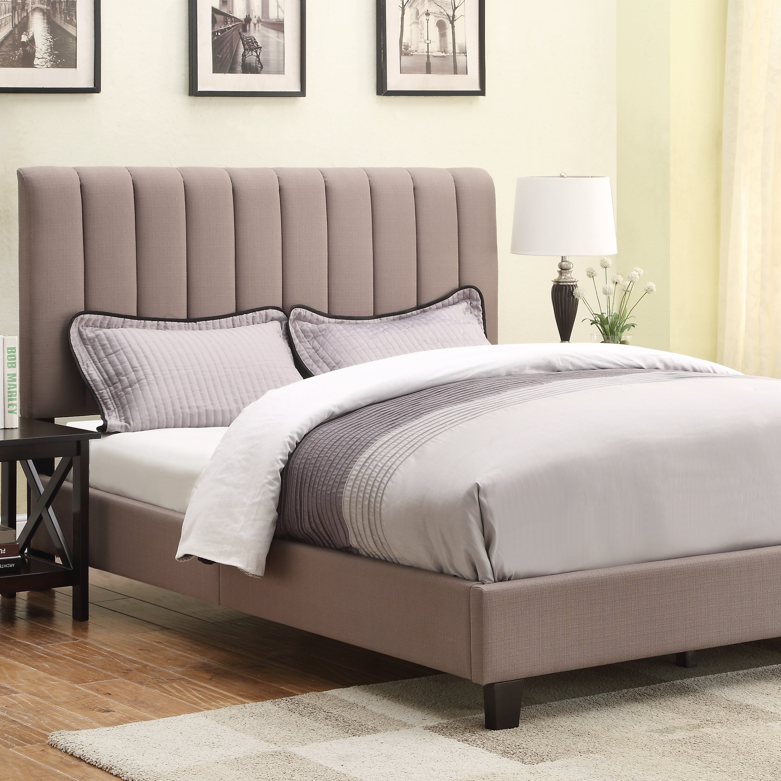 Brayden Studio Queen Upholstered Panel Bed & Reviews | Wayfair