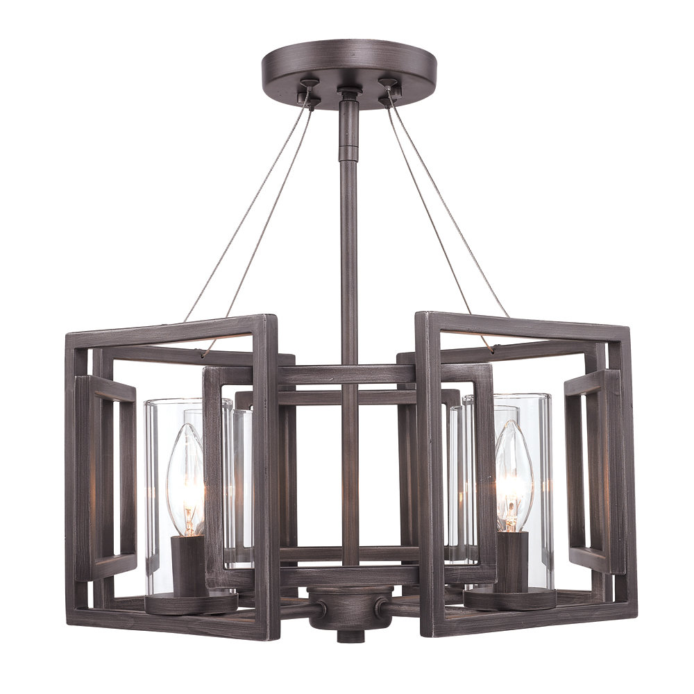 Brayden Studio Politte 4 Light Semi Flush Mount & Reviews Wayfair
