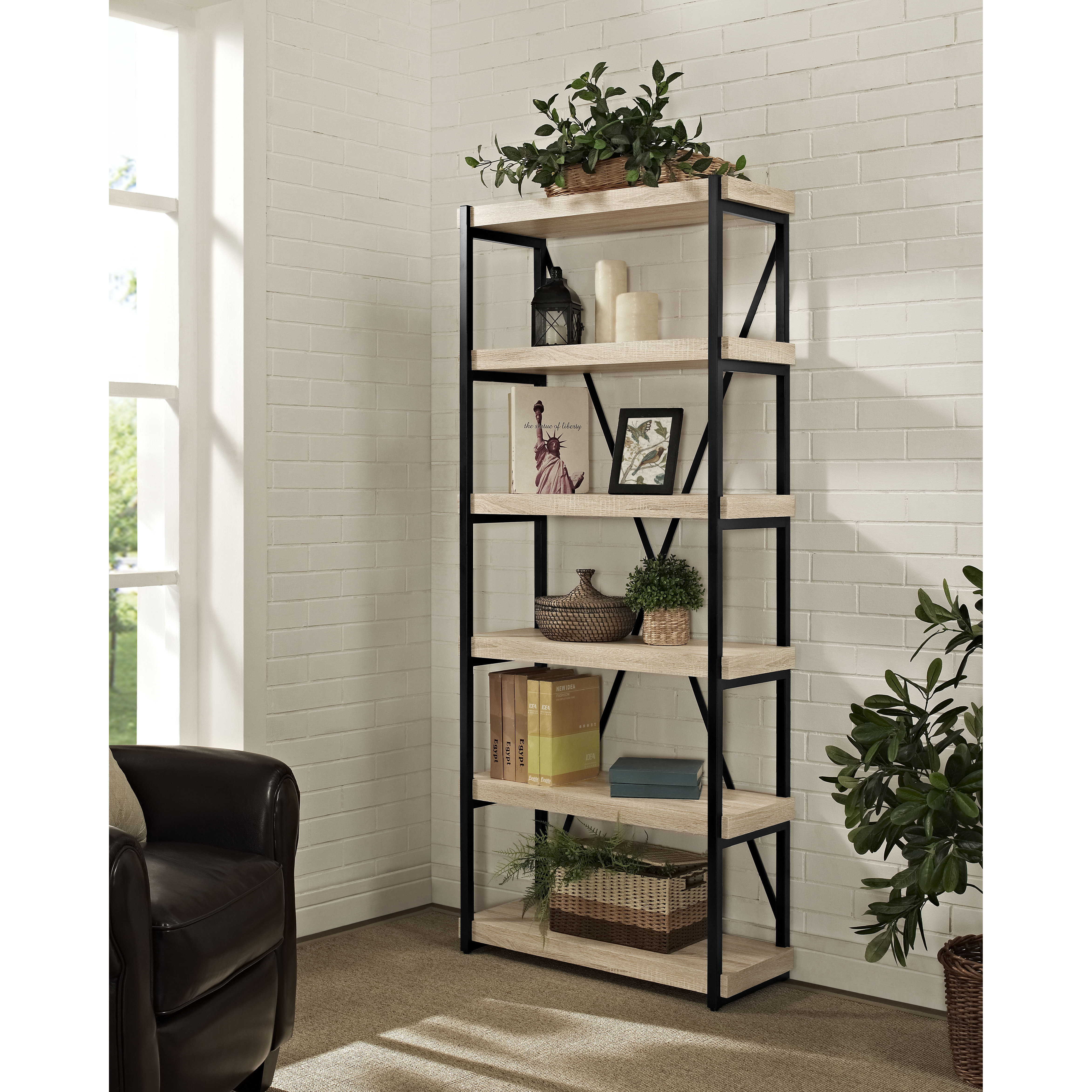 Brayden Studio Kosinski 72" Etagere Bookcase & Reviews Wayfair