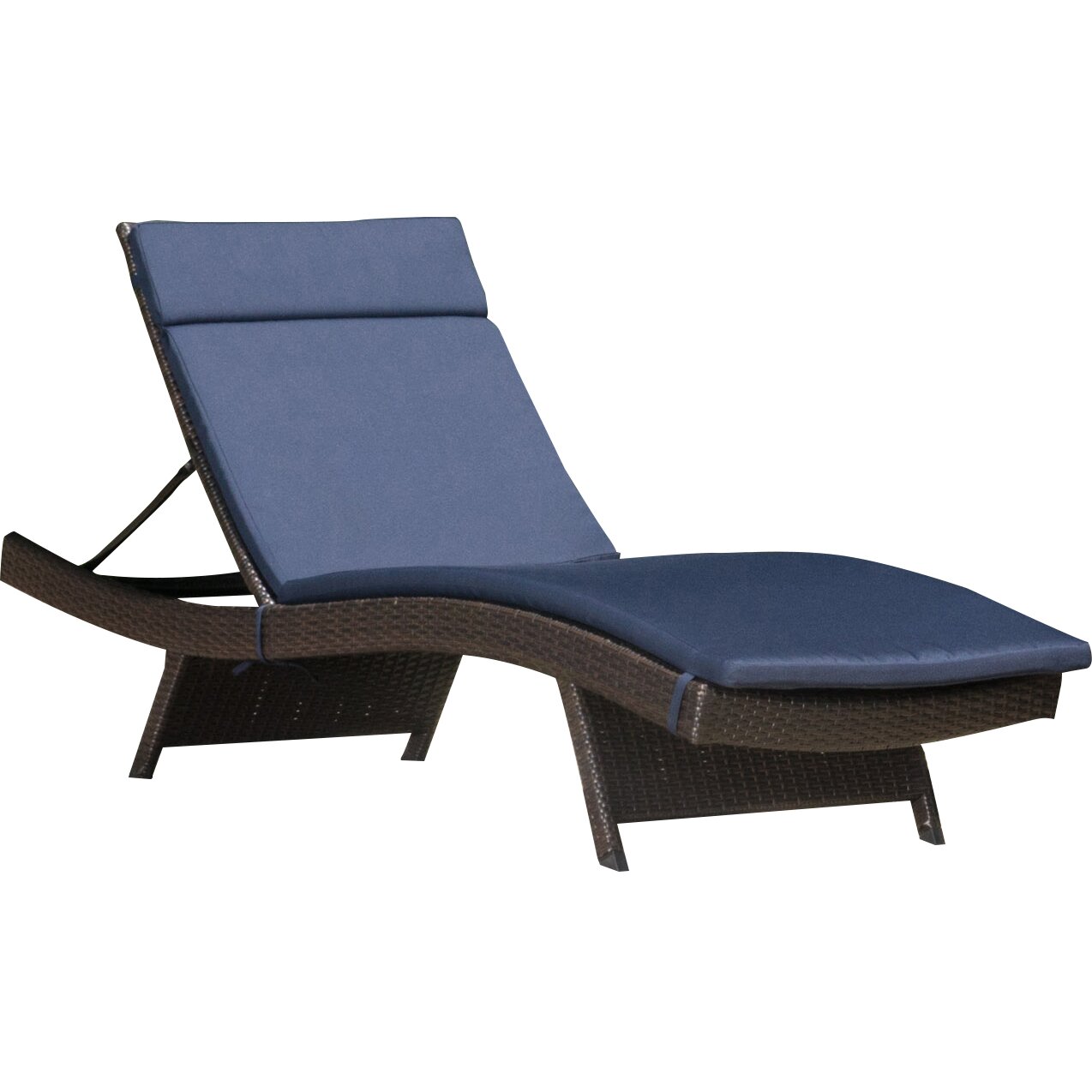 Brayden Studio Morello Chaise Lounge with Cushion ...