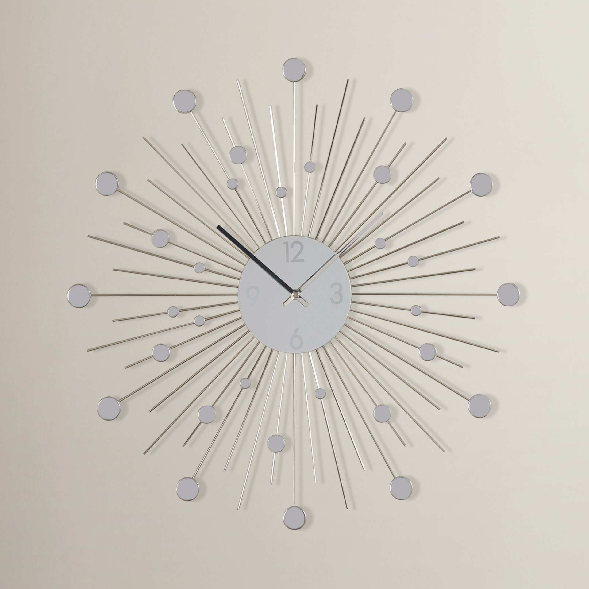 Brayden Studio Oversized 24'' Wall Clock & Reviews | Wayfair