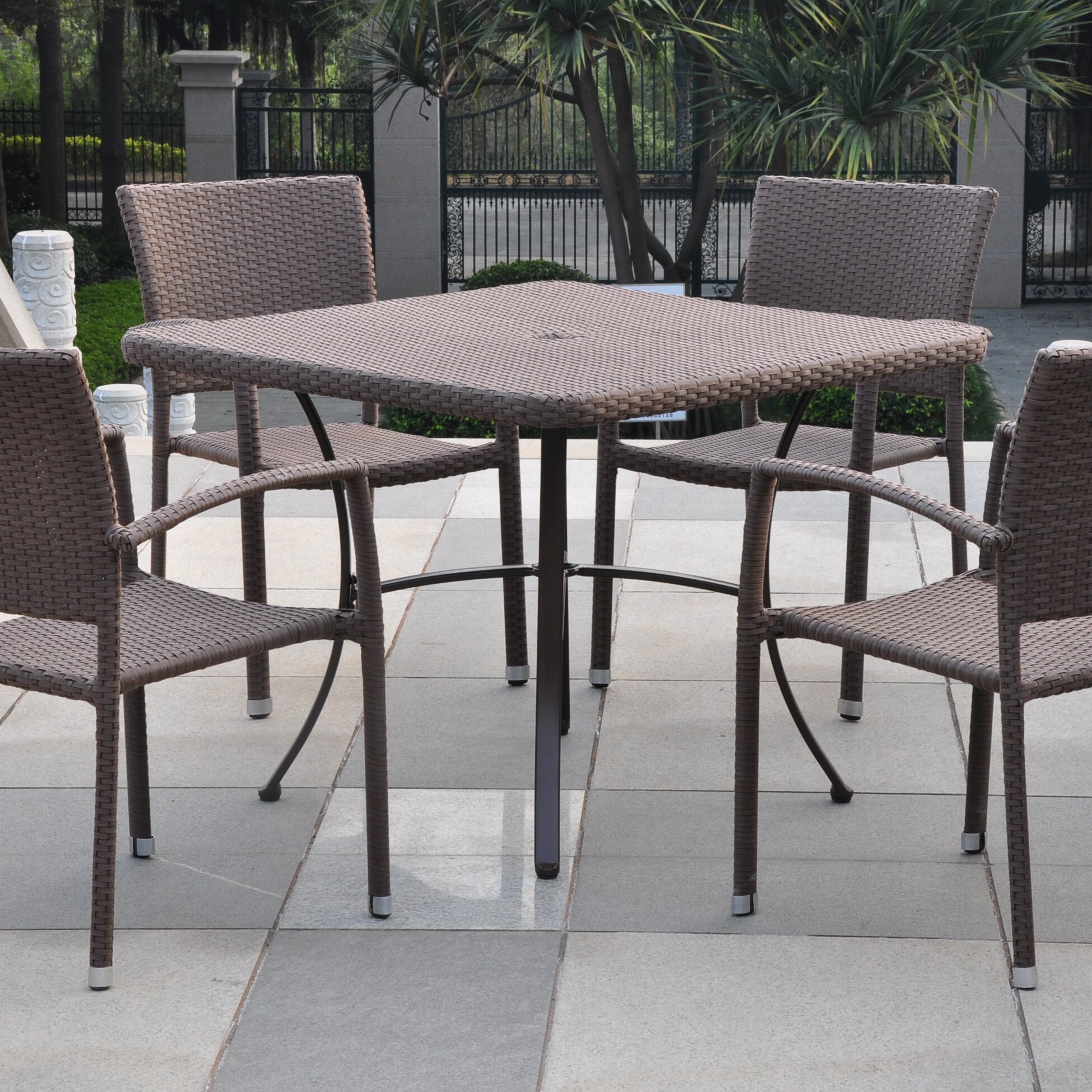 Brayden Studio Katzer Patio Dining Table & Reviews | Wayfair