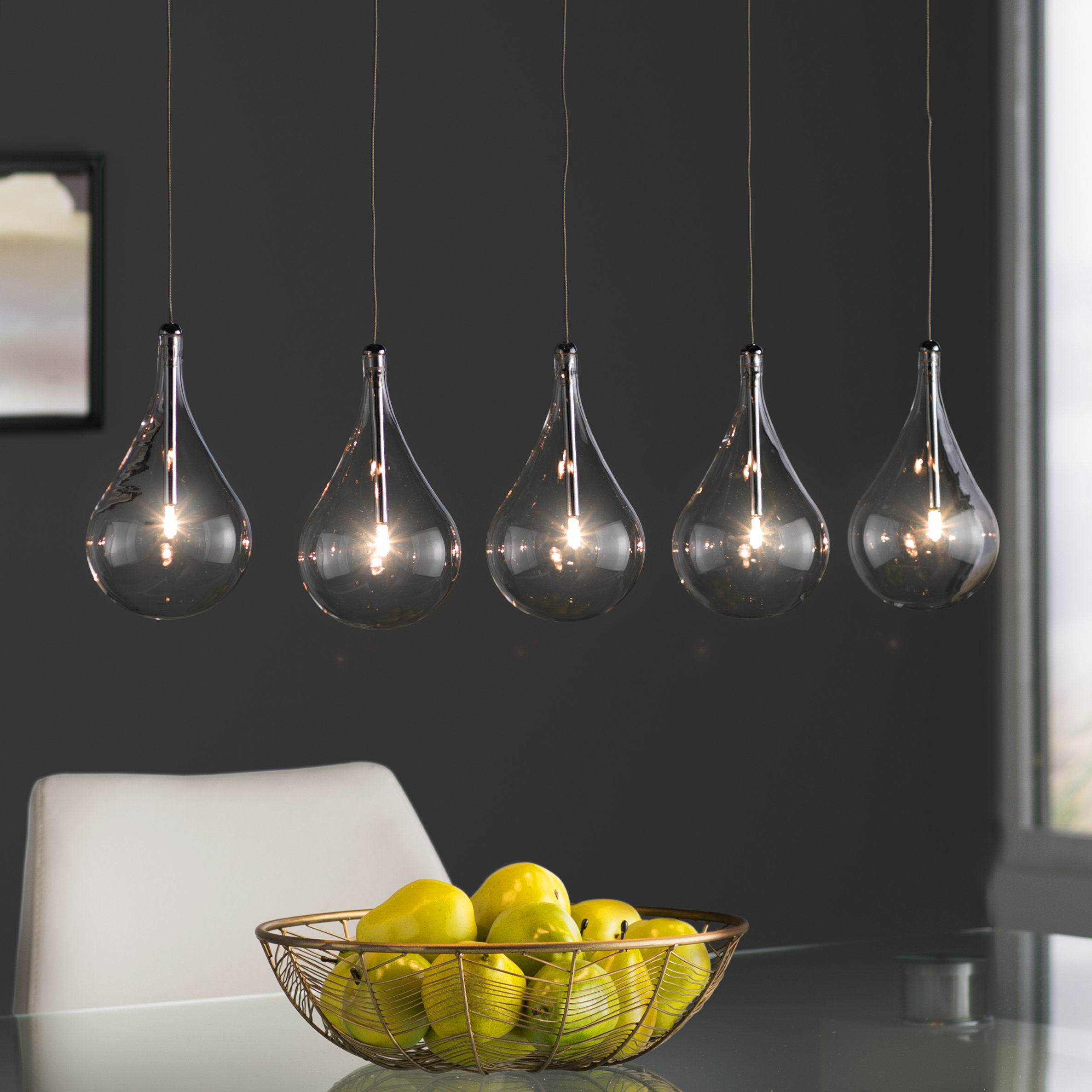 Wade Logan Neal 5 Light Kitchen Island Pendant & Reviews ...