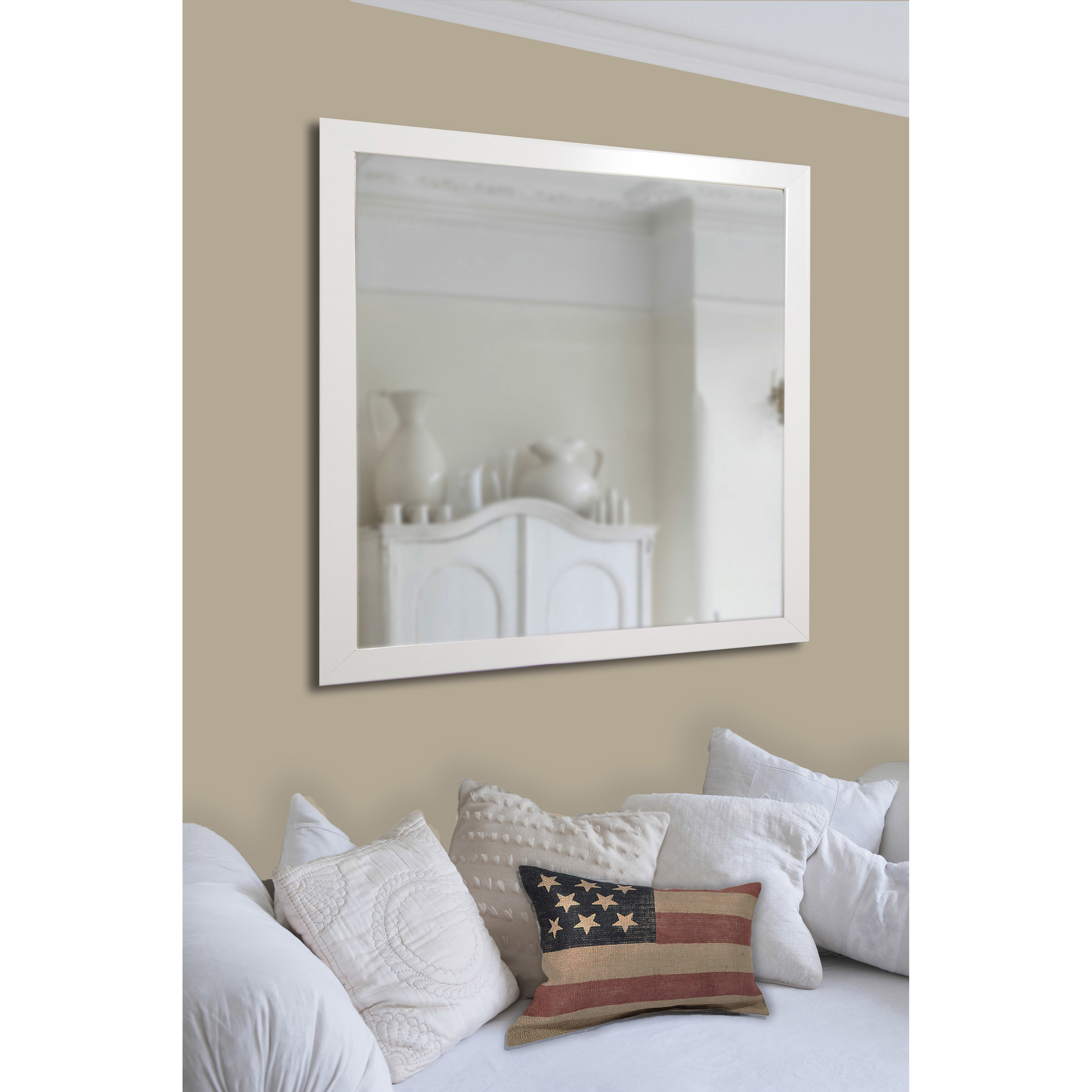 Corrigan Studio White Wall Mounted Mirror & Reviews Wayfair