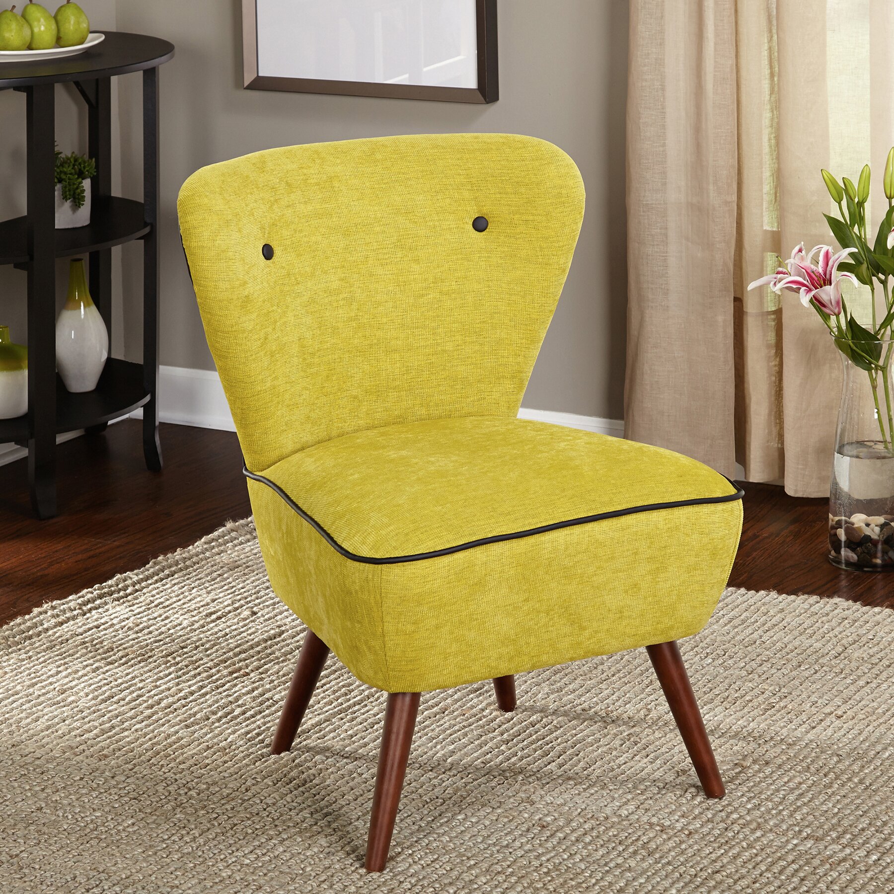 Langley Street Portland Slipper Chair & Reviews | Wayfair