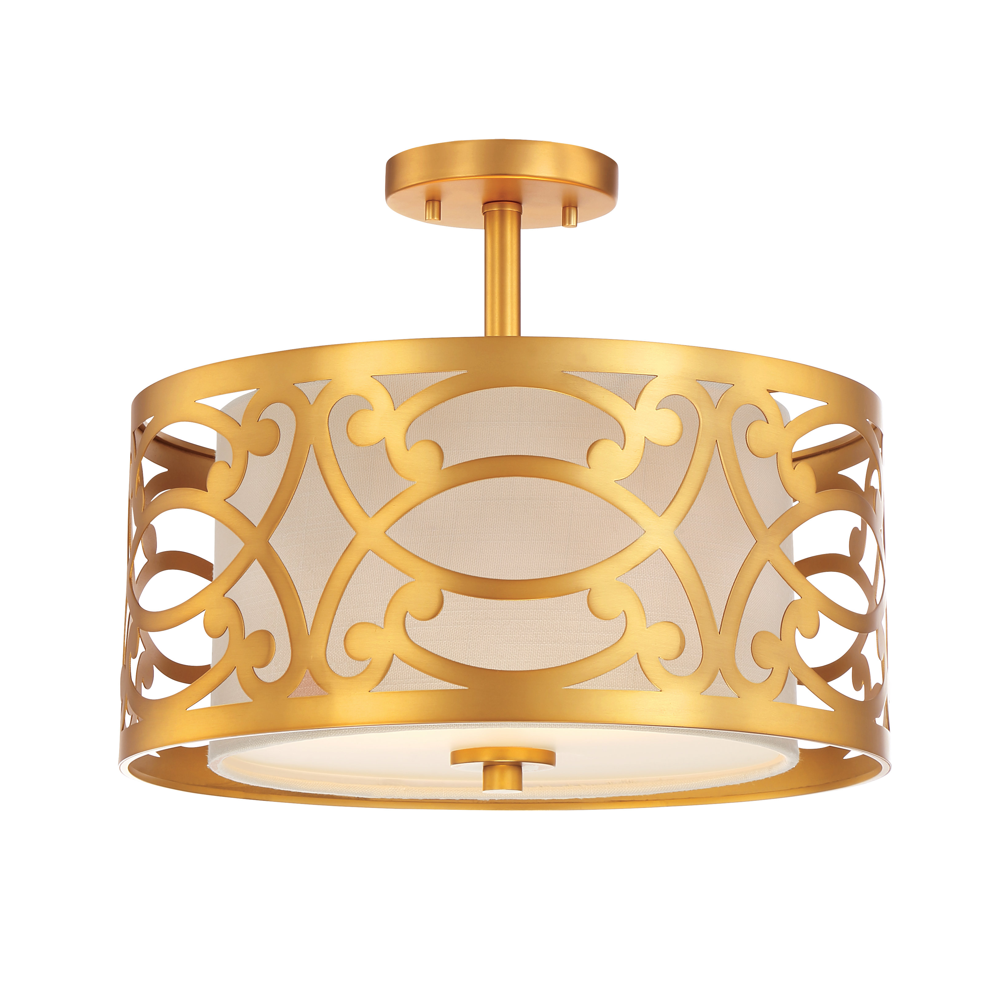 Langley Street Pax 2 Light Semi Flush Light & Reviews Wayfair