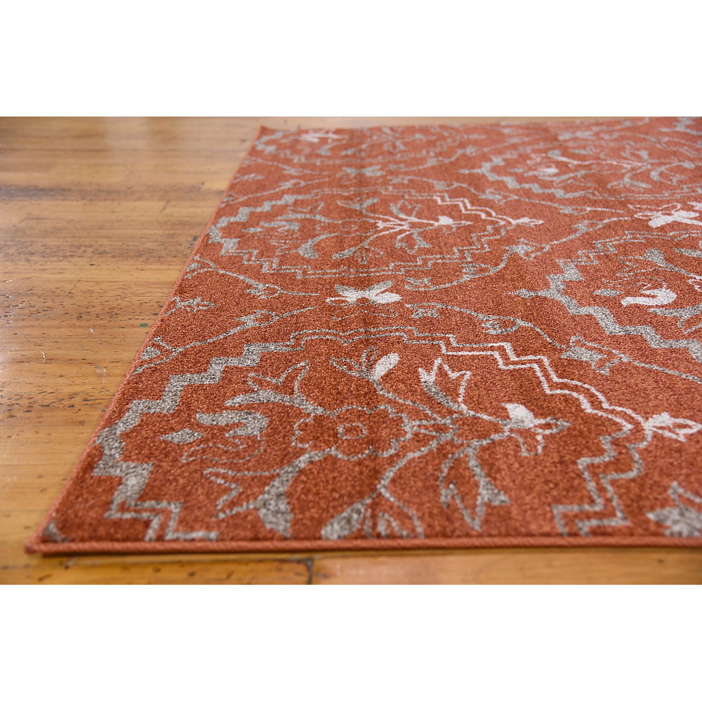 Unique Loom Damask Terracotta Area Rug & Reviews Wayfair