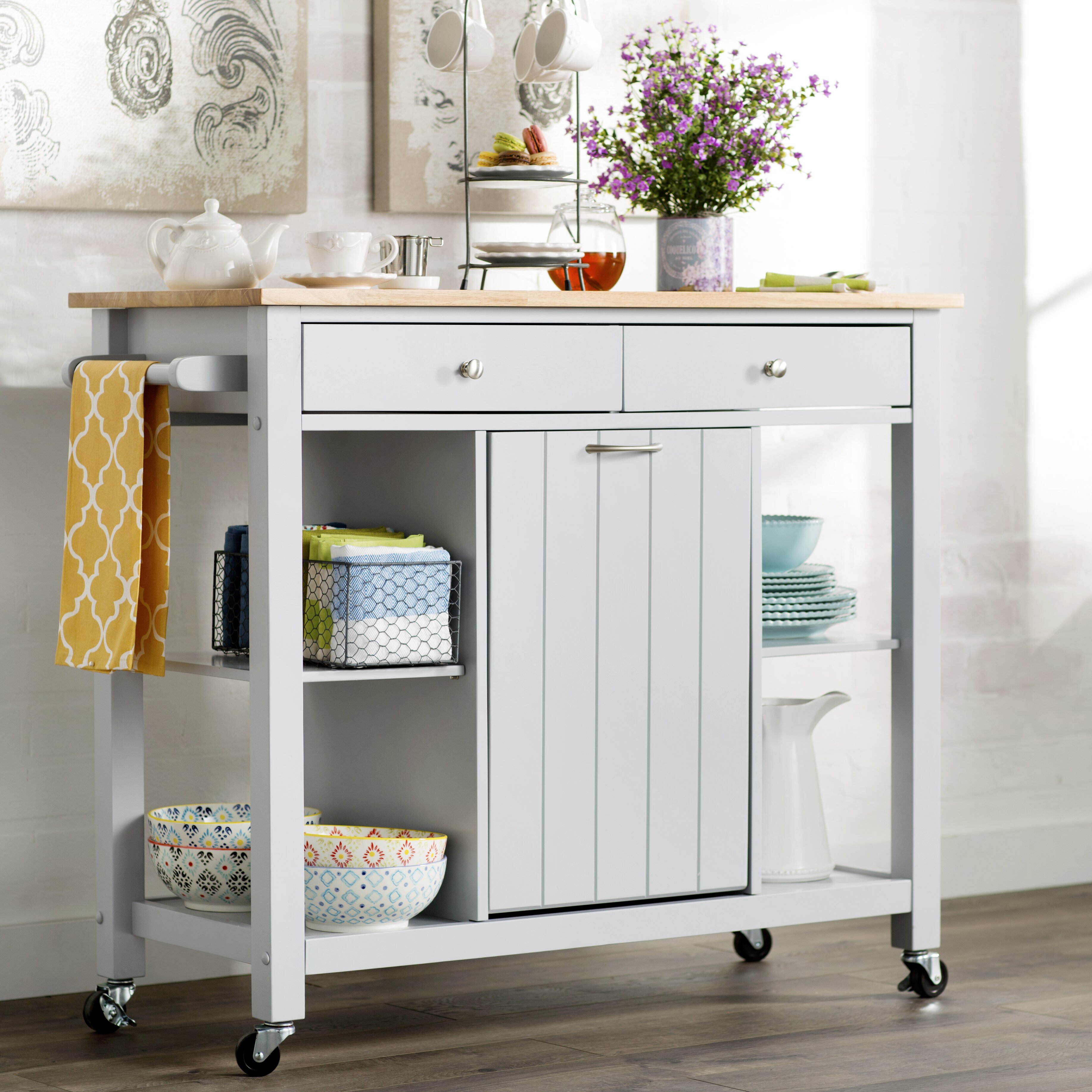 Lark Manor Rodemack Kitchen Island & Reviews | Wayfair