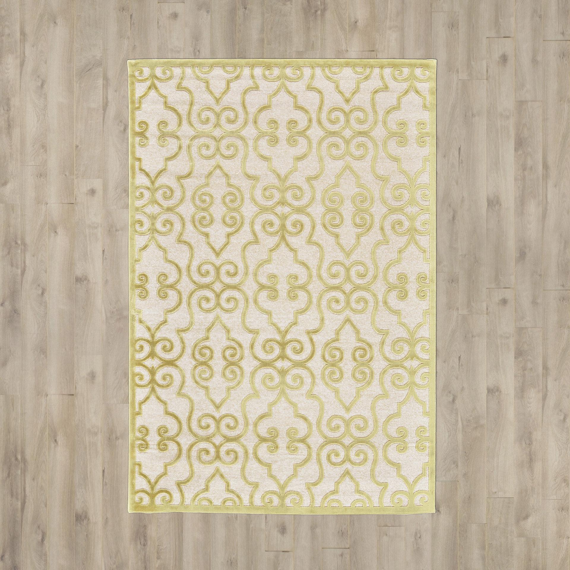 Lark Manor Robicheaux Cream Gold Area Rug & Reviews Wayfair