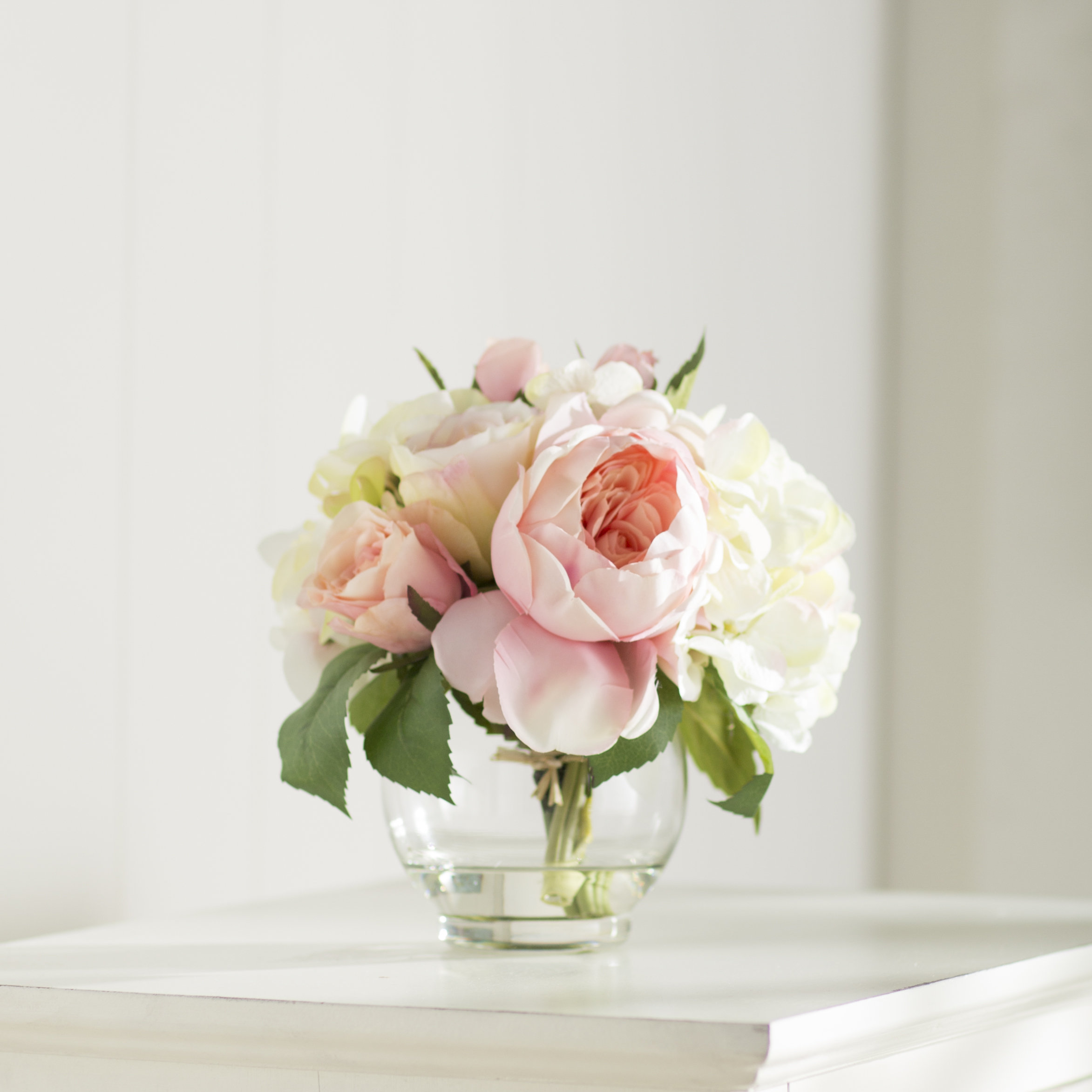 Hydrangea Basket Arrangement : Lark manor roses and hydrangea bouquet reviews wayfair
