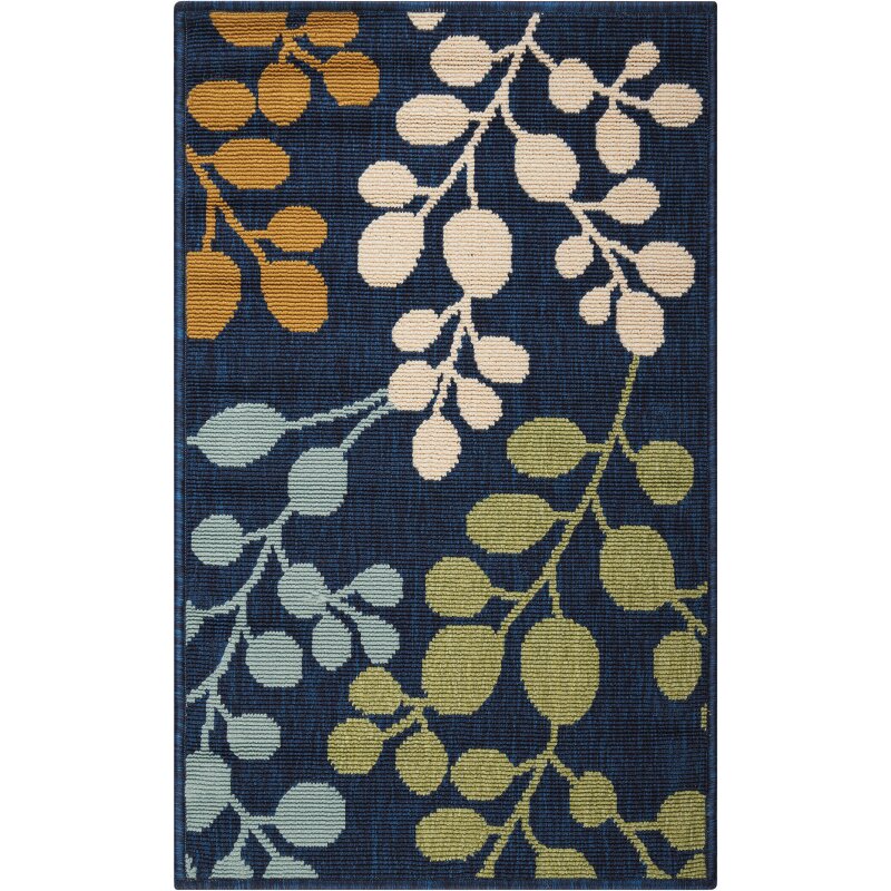 Nourison Caribbean Navy Indoor/Outdoor Area Rug & Reviews Wayfair