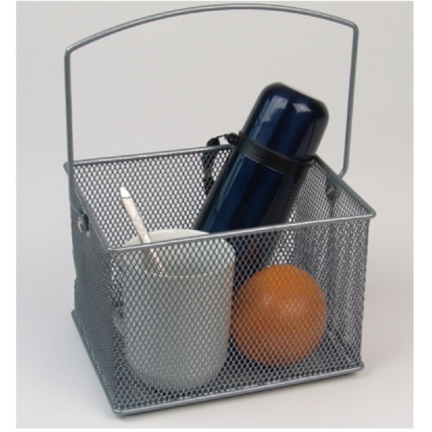 YBM Home Rectangle Mesh Condiment Utensil Carrier Caddy and Napkin