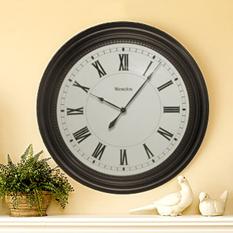 Westclox 16 Round Roman Numeral Wall Clock And Reviews Wayfair