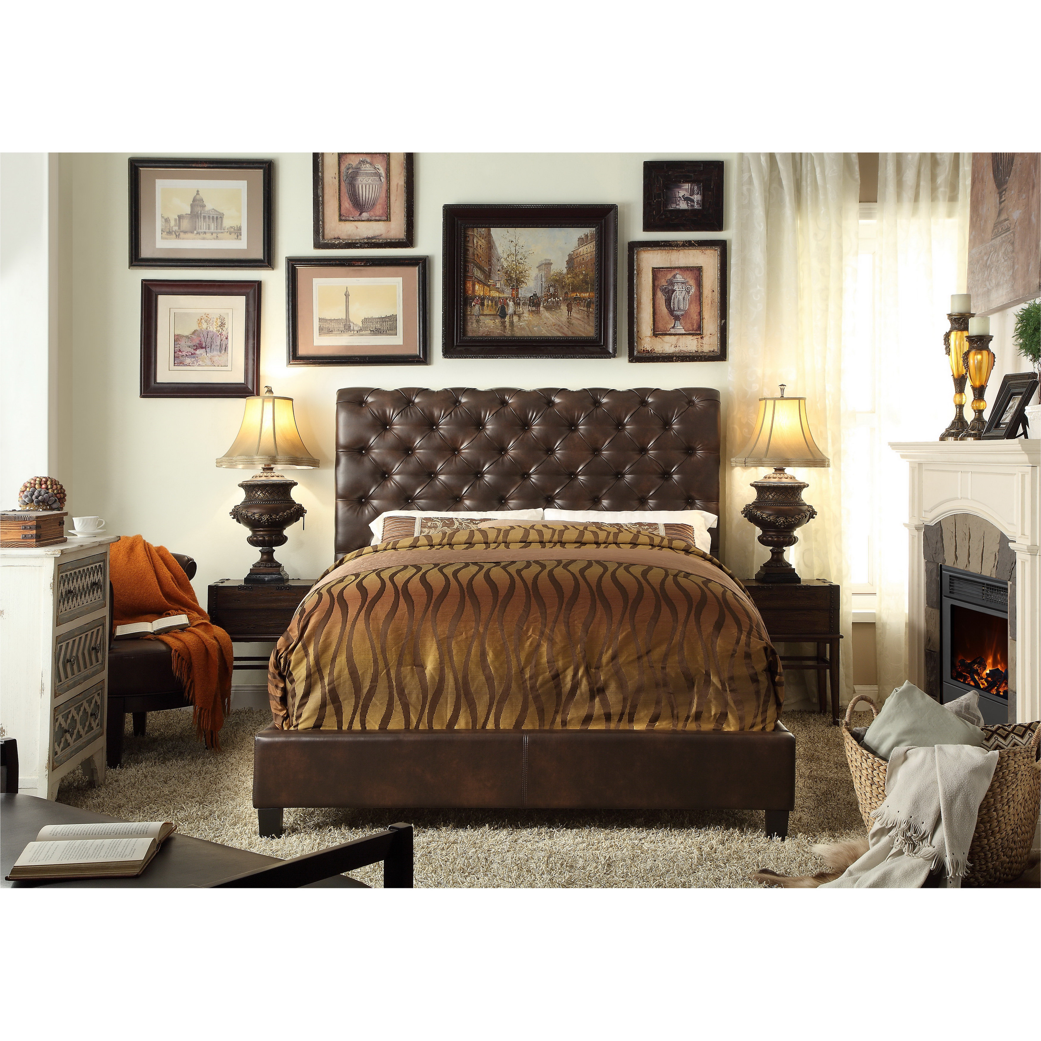 Mulhouse Furniture Calia Queen Upholstered Panel Bed & Reviews Wayfair