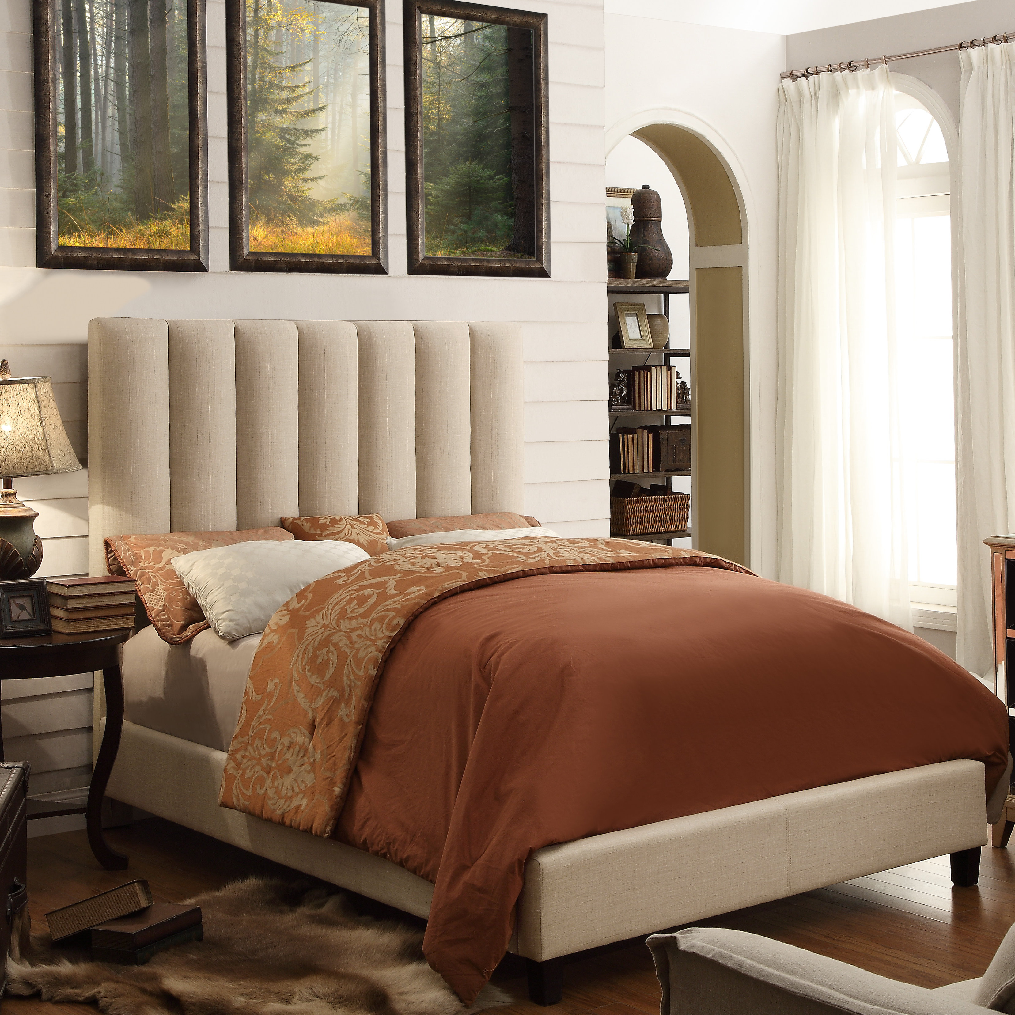 Mulhouse Furniture Isabel Queen Upholstered Panel Bed & Reviews Wayfair