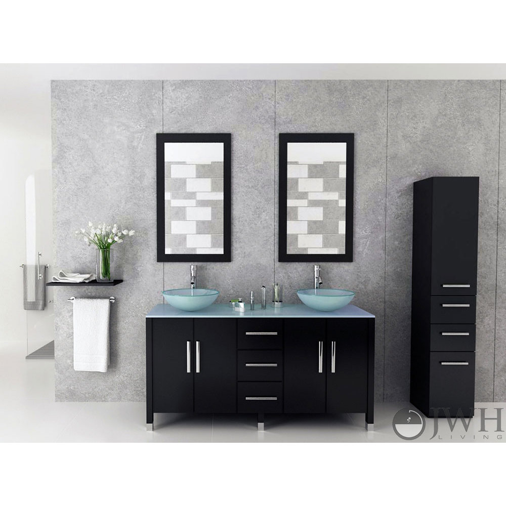 JWH Living Sirius 59" Double Bathroom Vanity Set & Reviews Wayfair