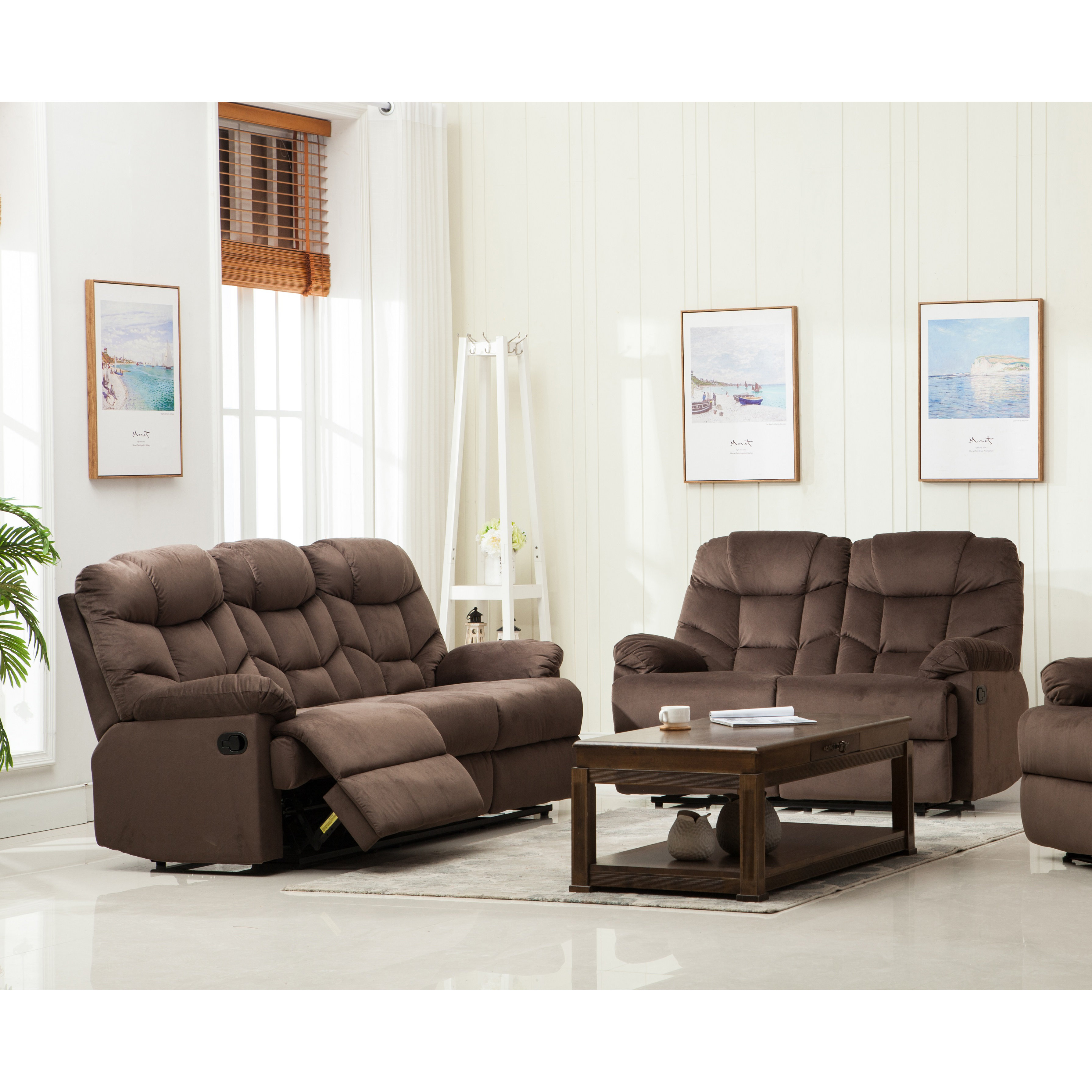 Container Reclining Sofa and Loveseat Set Wayfair