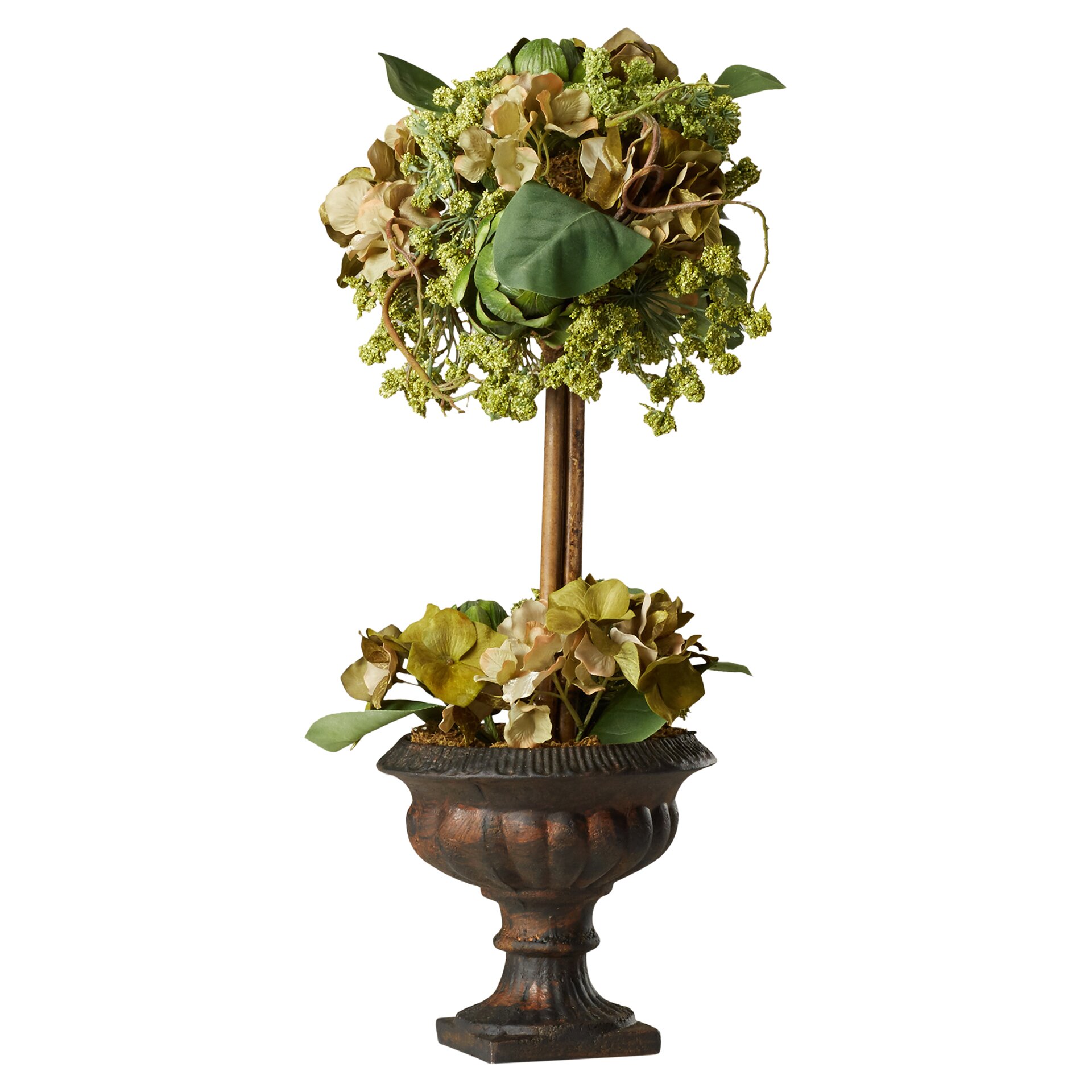 August Grove Artichoke Flower Arrangement Topiary in Urn & Reviews 