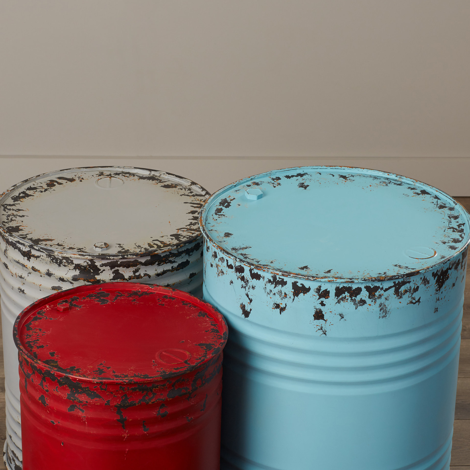 August Grove Eura 3 Piece Metal Drum Table Set & Reviews Wayfair