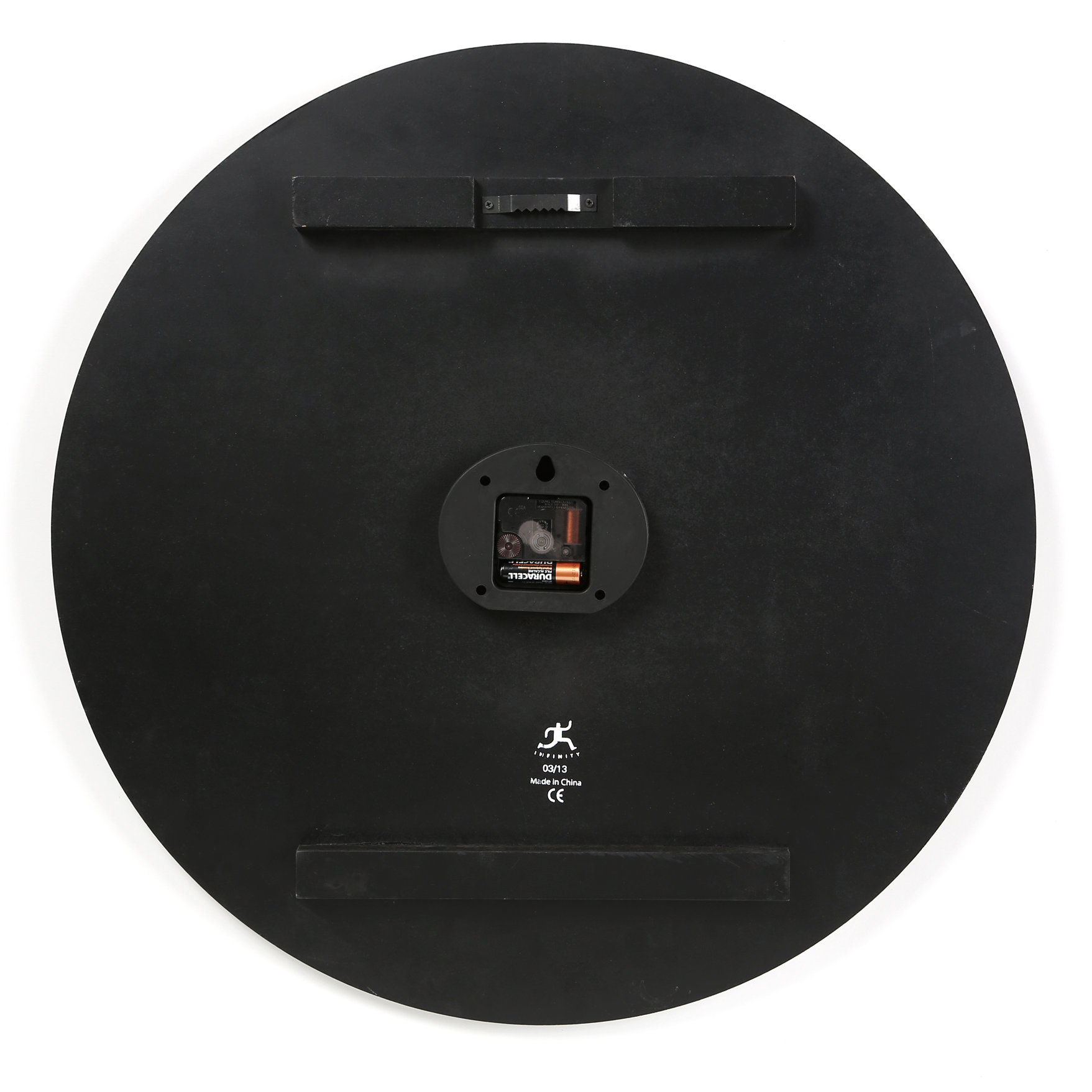 August Grove Balta Oversized 23.75" Weathered Plank Wall Clock