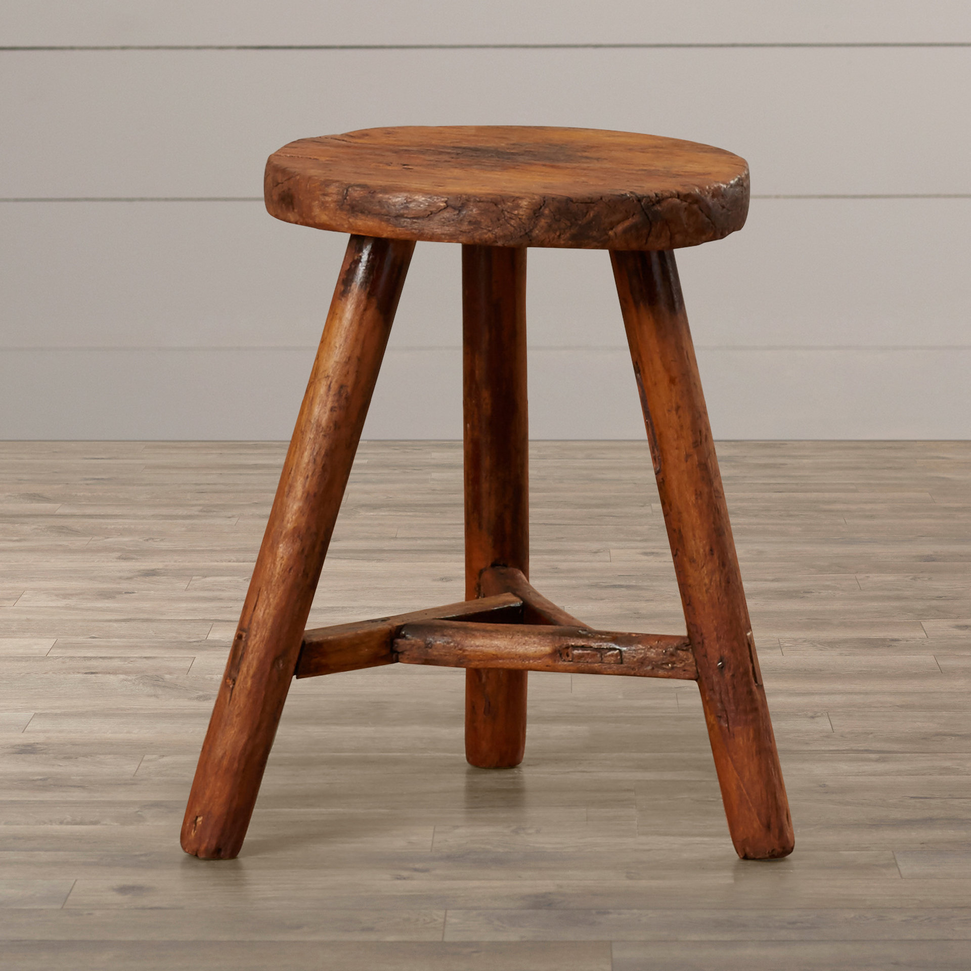 August Grove Buxton Farm Style 3 Legged Stool & Reviews Wayfair