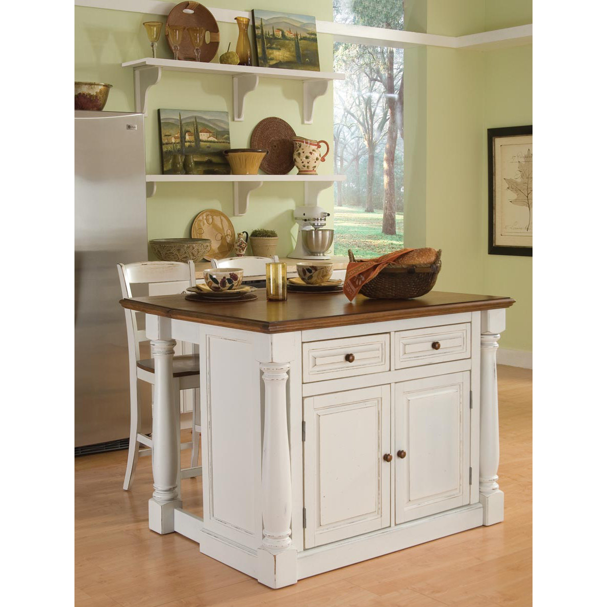 August Grove Shyanne 3 Piece Kitchen Island Set  Reviews 