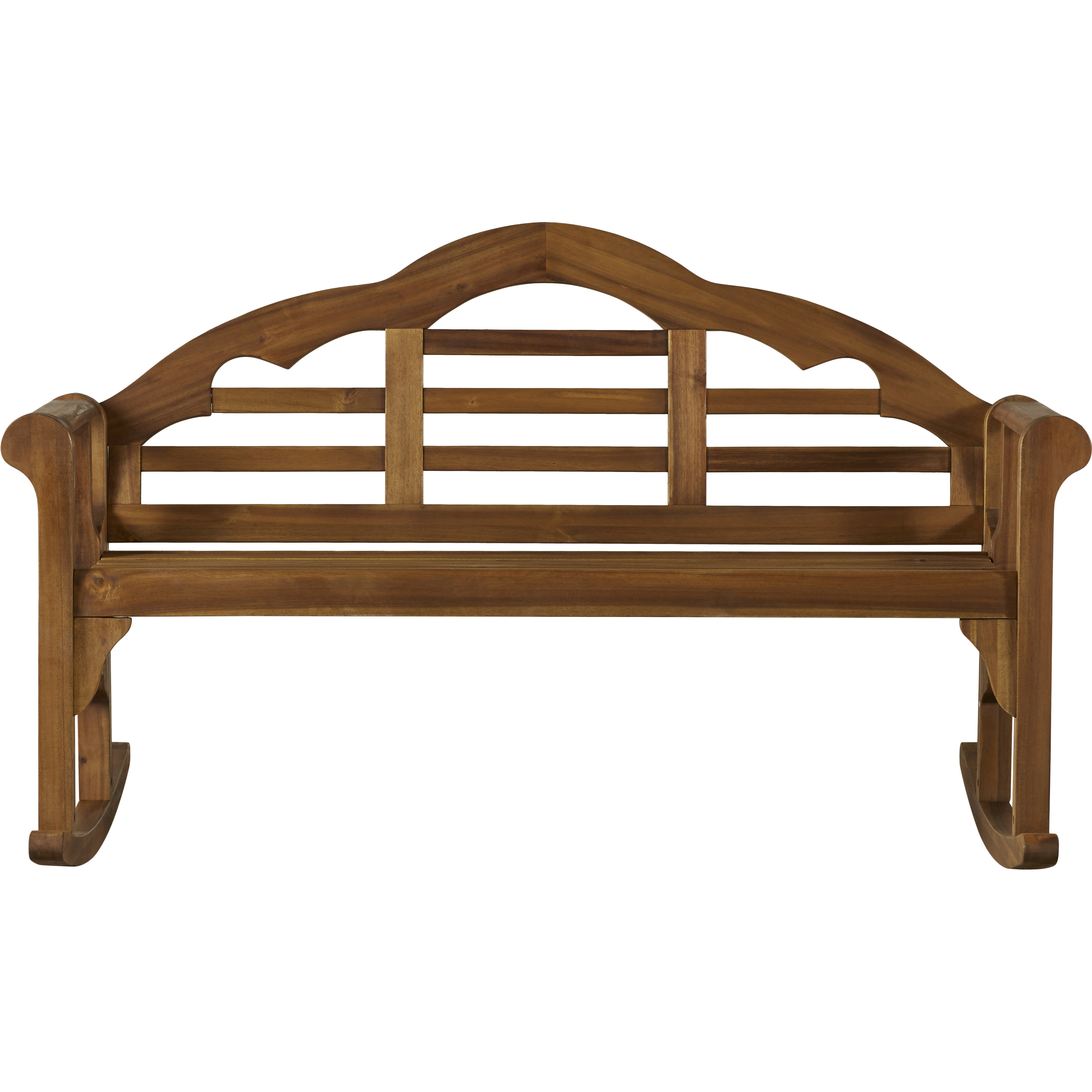 August Grove Newington Acacia Rocking Bench & Reviews Wayfair