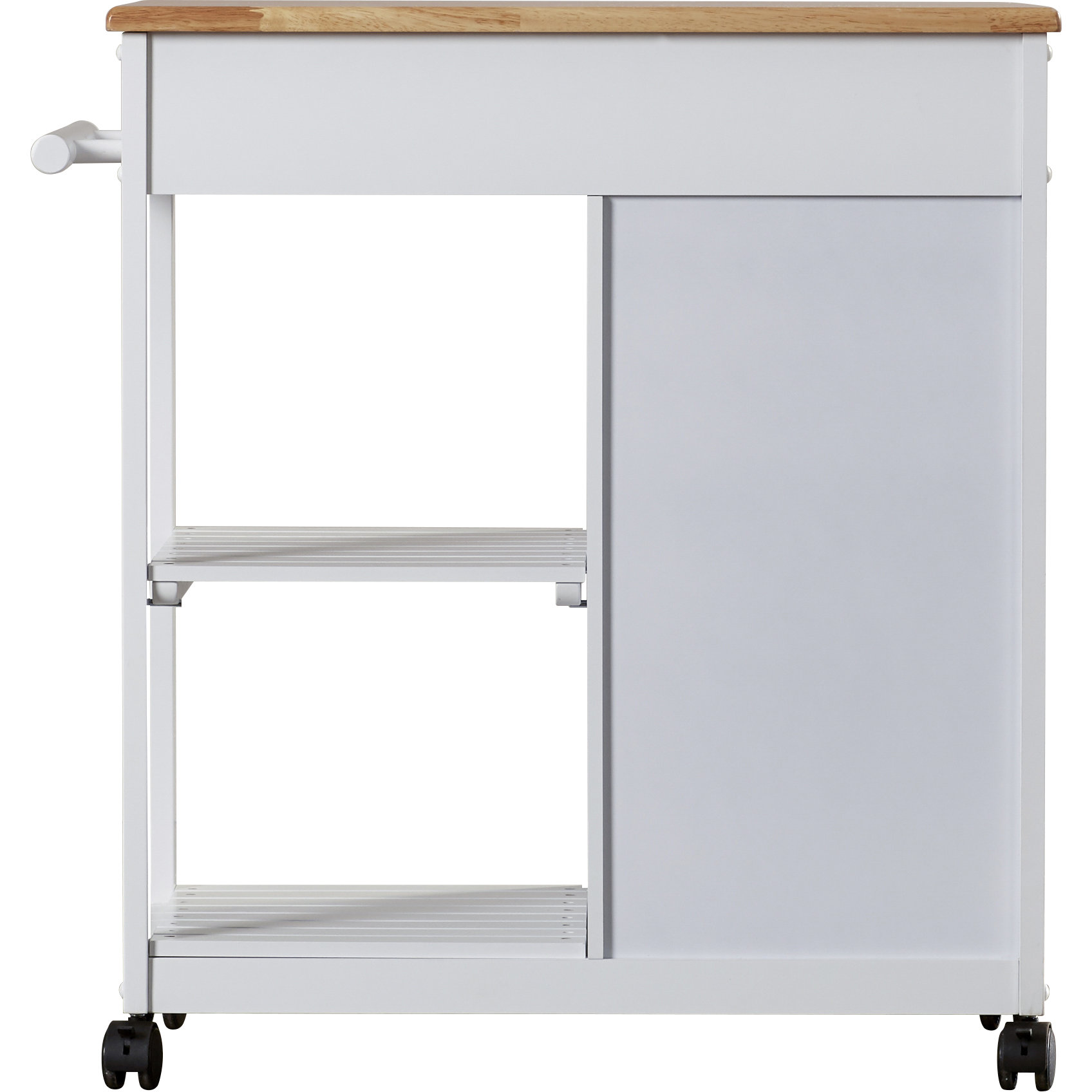 August Grove Allie Kitchen Cart with Wooden Top & Reviews Wayfair