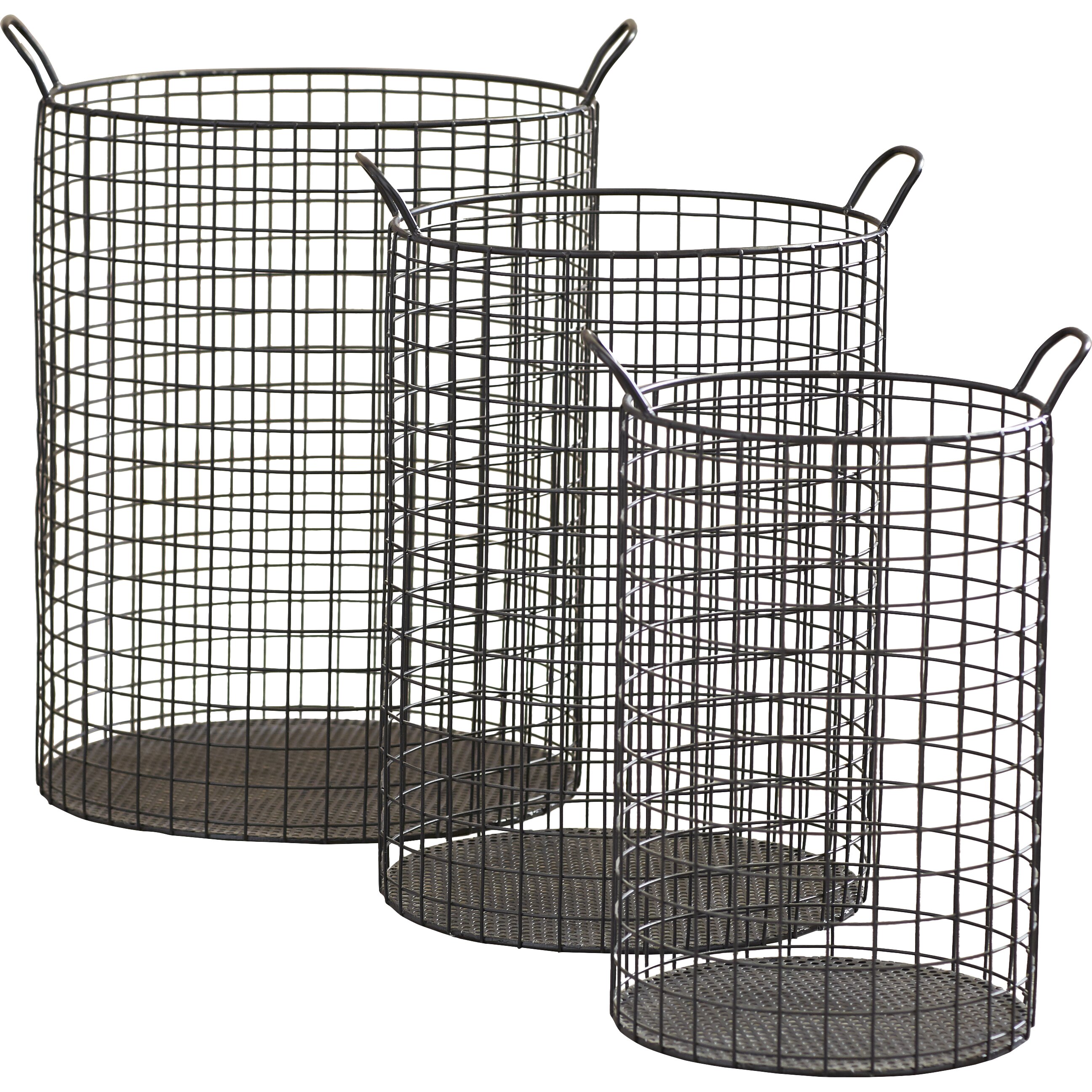 August Grove Emington Tall Cylinder Wire Storage Bins Reviews Wayfair   August Grove Emington Tall Cylinder Wire Storage Bins ATGR4120 