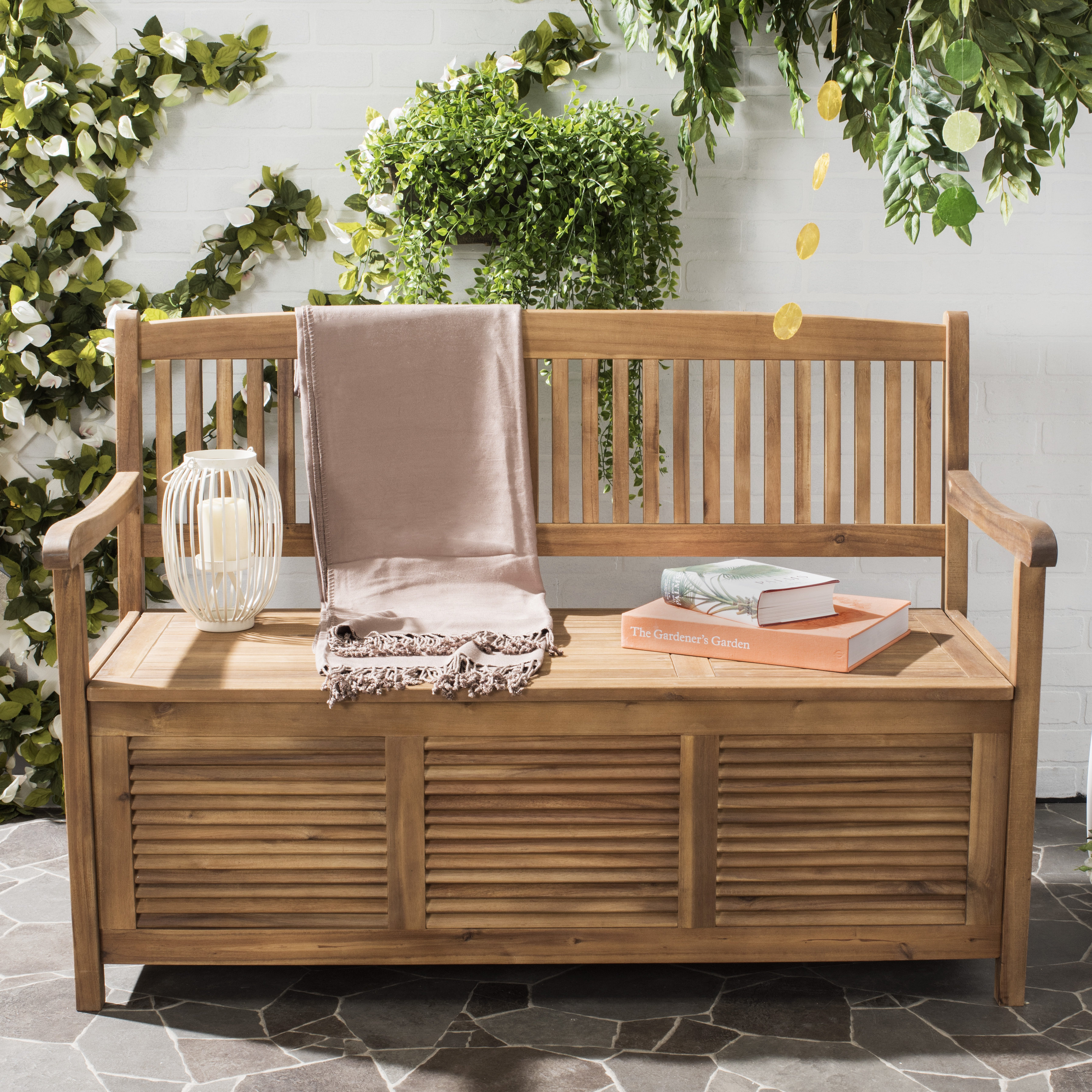One Allium Way Brisbane Acacia Garden Bench & Reviews Wayfair