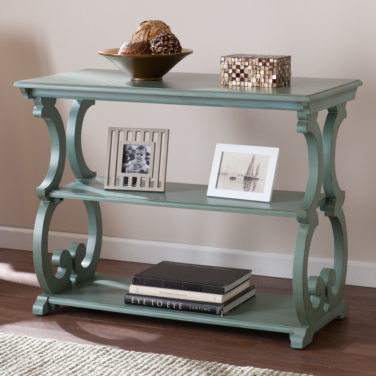 One Allium Way Lariviere Scroll Console Table & Reviews Wayfair