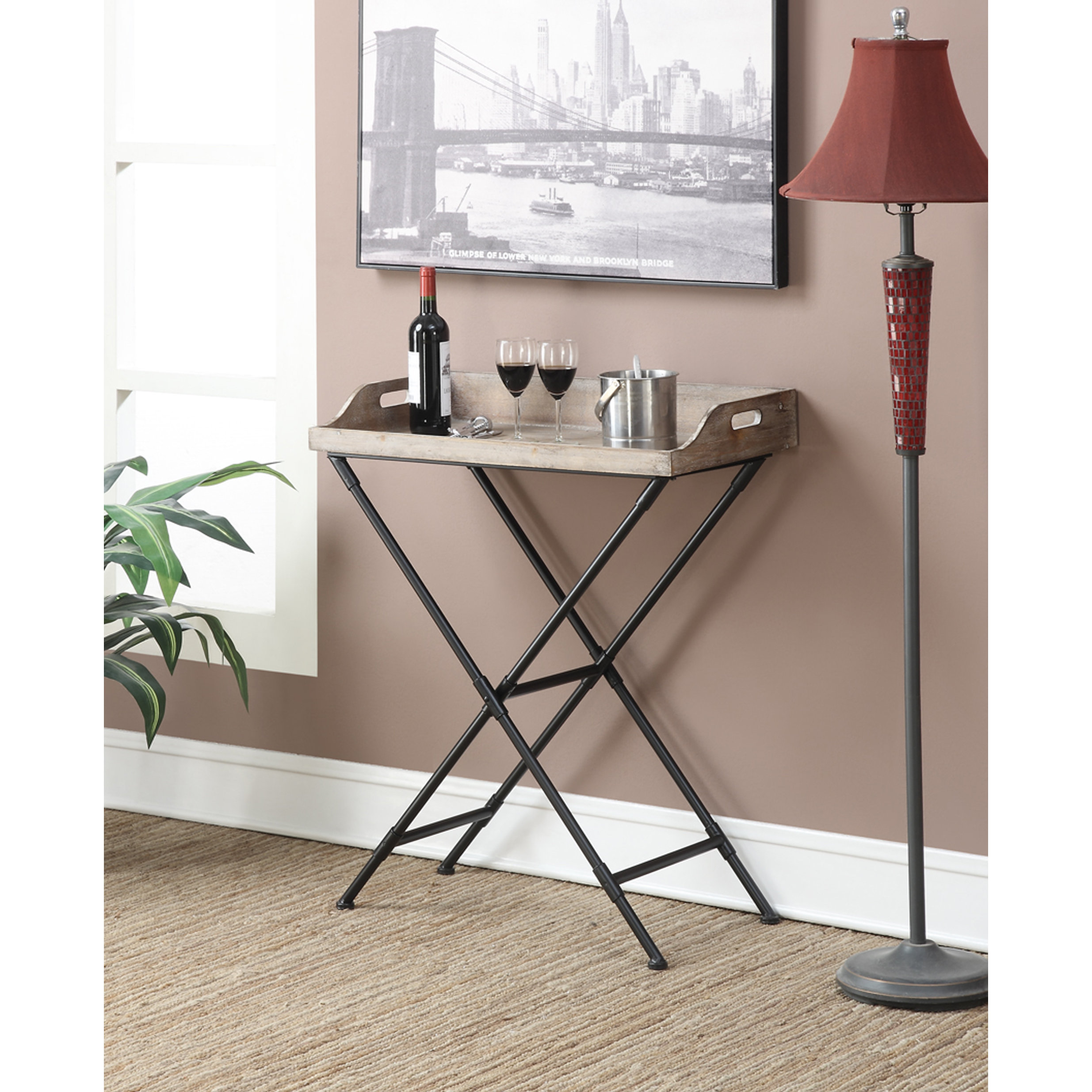 Beachcrest Home Edgewood Folding Tray Table & Reviews Wayfair