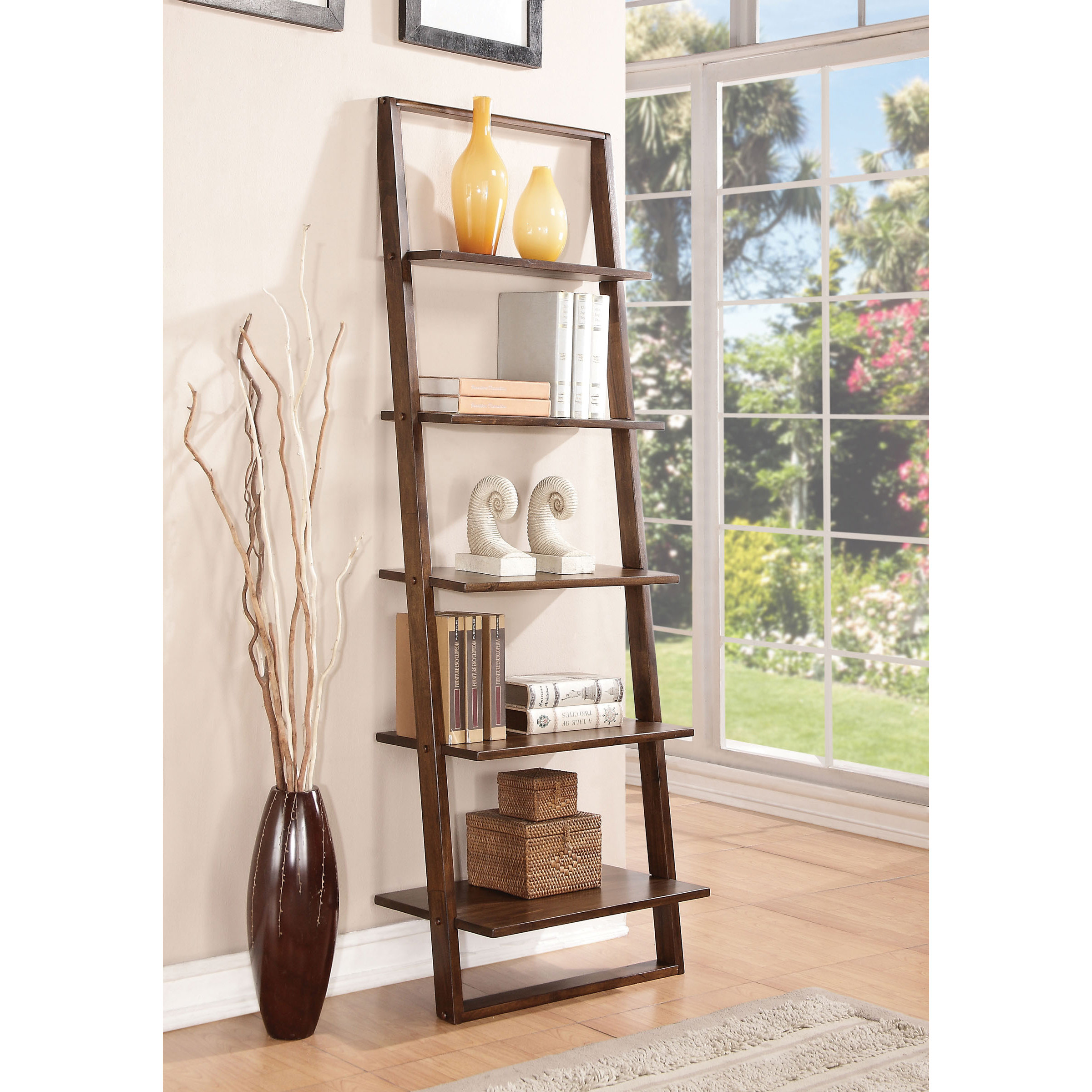 Beachcrest Home KendallPerrine 72" Leaning Bookcase & Reviews Wayfair
