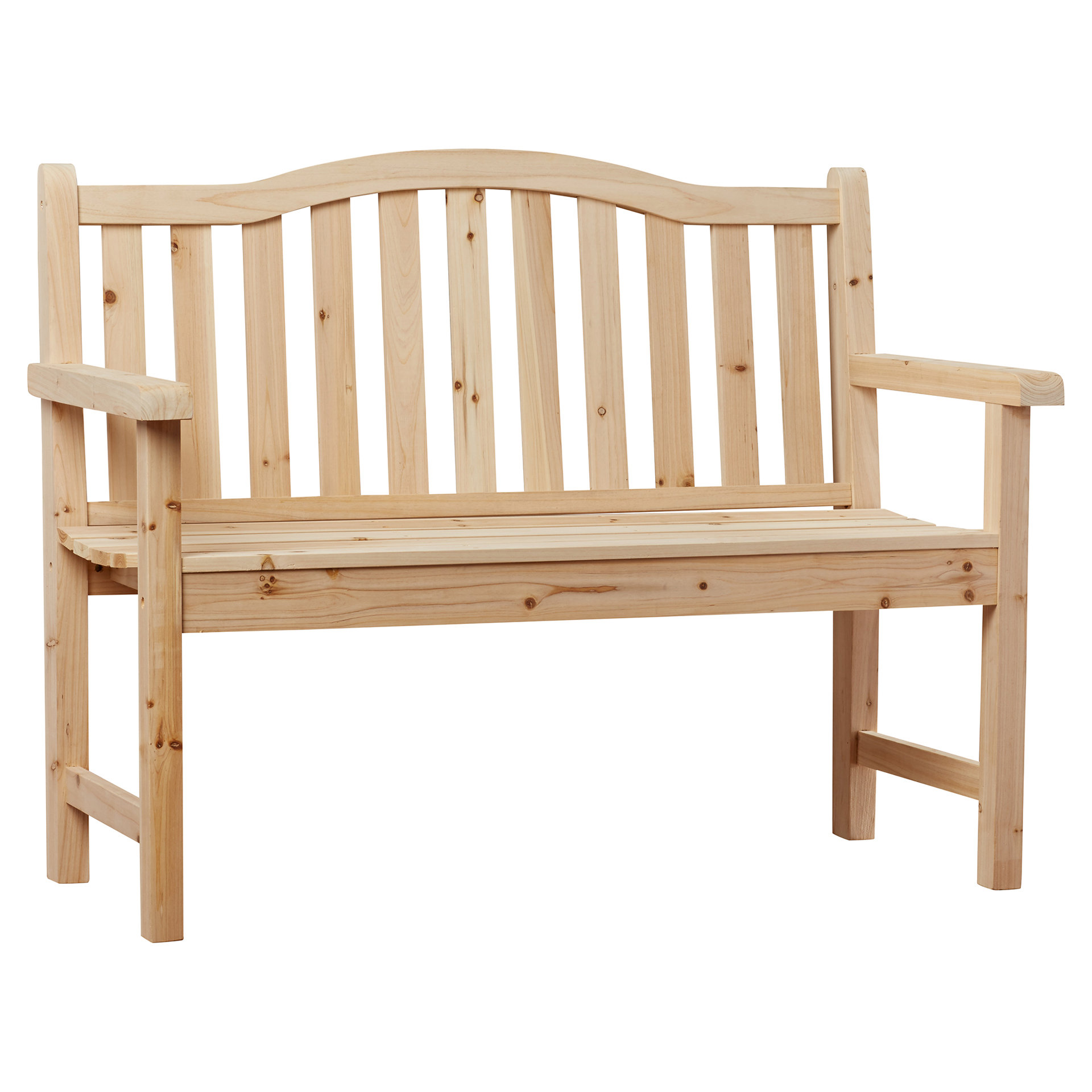 Loon Peak Buffalo Peak Wood Garden Bench & Reviews Wayfair