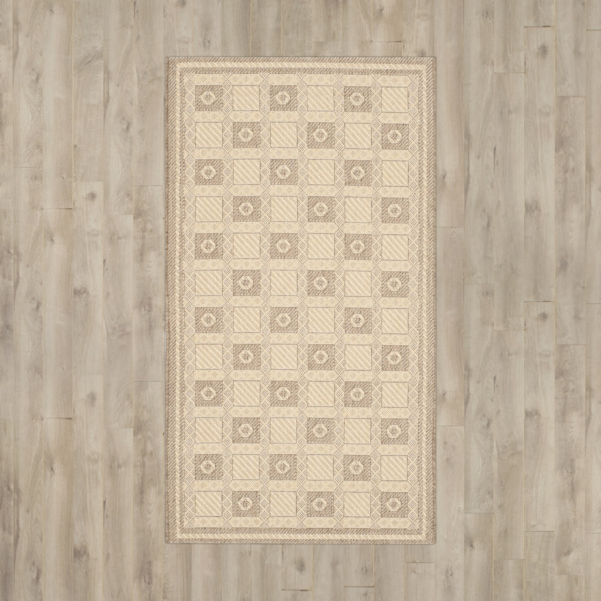 Loon Peak Denver Creme/Brown Area Rug Wayfair