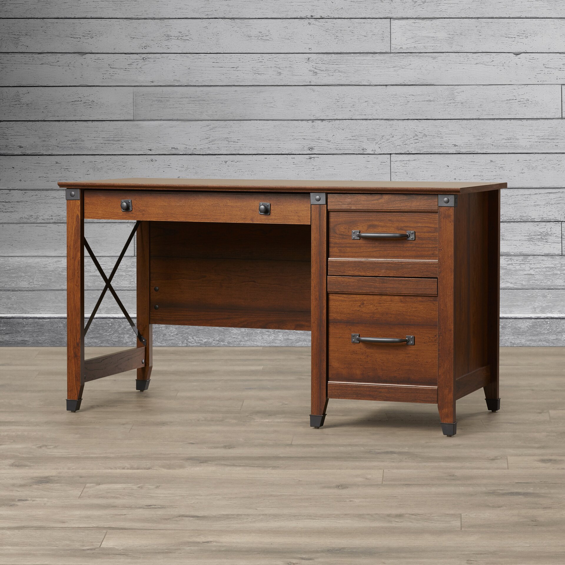 Loon Peak Newdale Computer Desk with 3 Drawers & Reviews | Wayfair