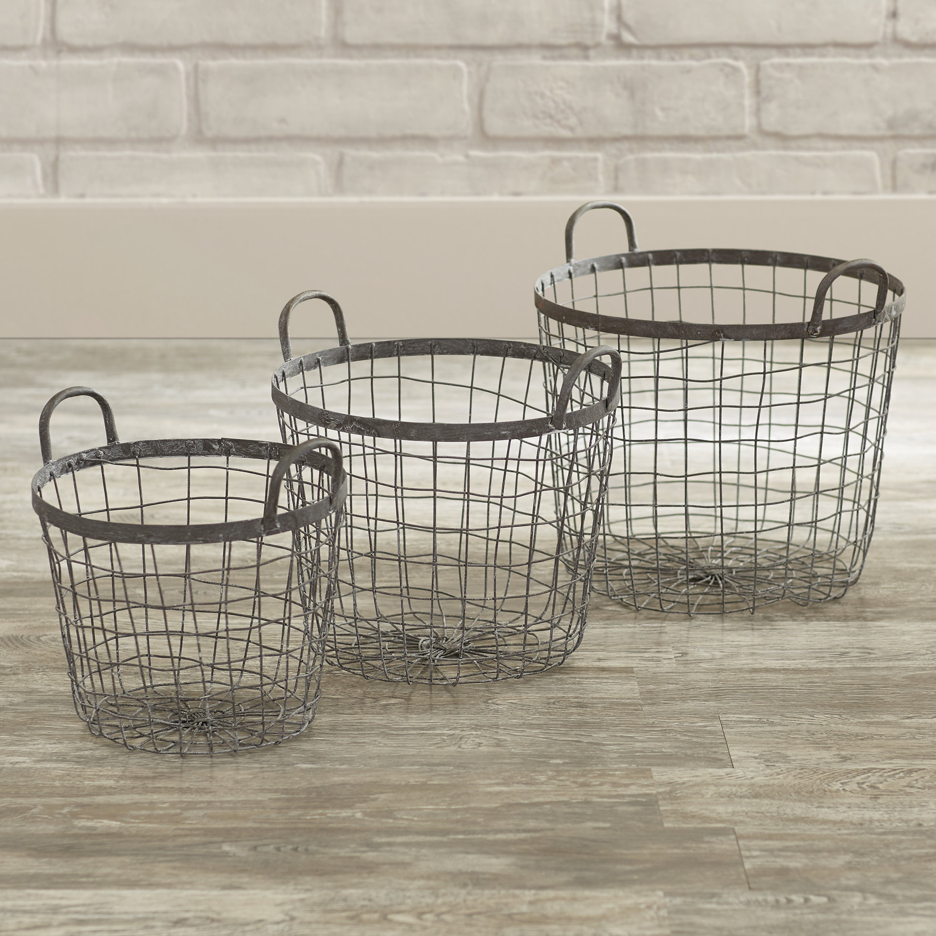 Trent Austin Design 3 Piece Wire Basket Set & Reviews Wayfair
