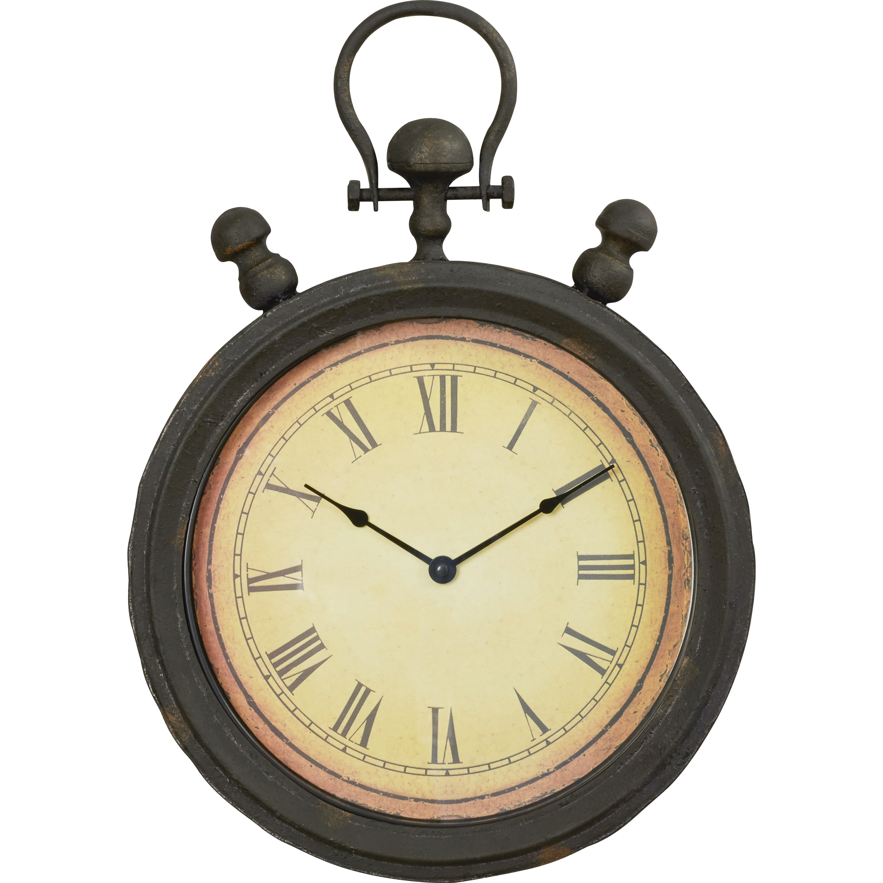 Trent Austin Design Antique Stopwatch Metal Wall Clock & Reviews Wayfair
