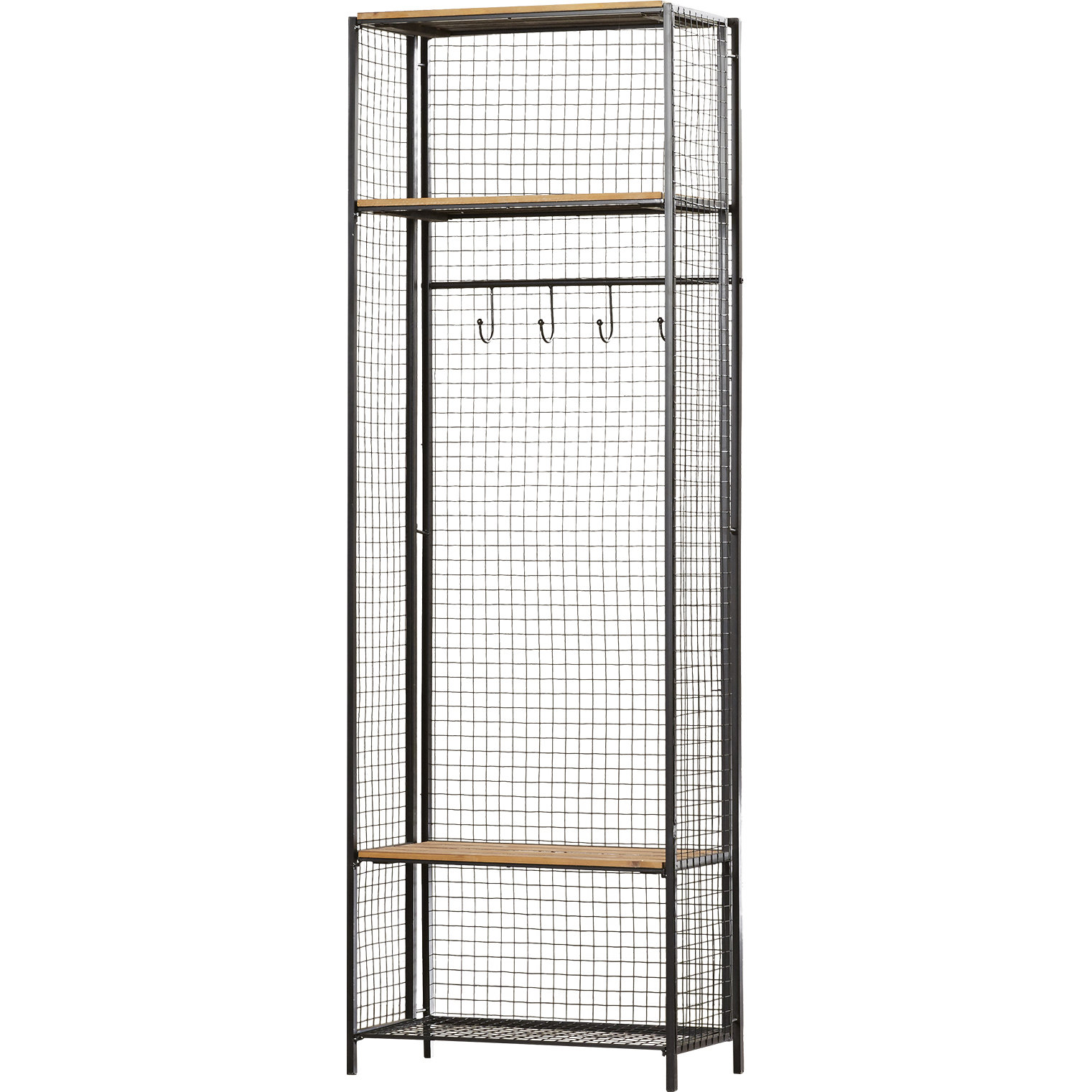 Trent Austin Design Grid Metal/Wood Locker Coat Rack & Reviews Wayfair