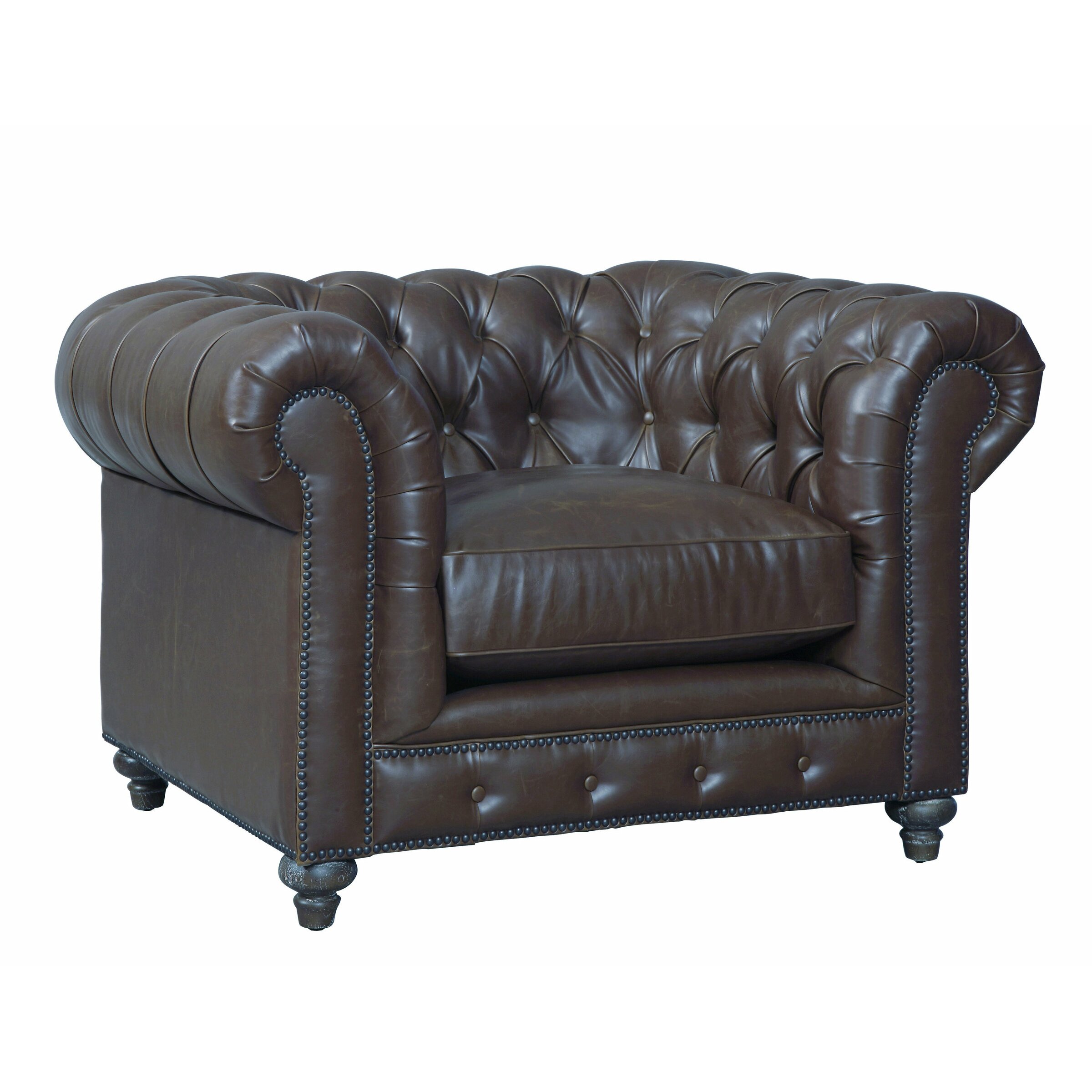 Trent Austin Design Durango Antique Brown Leather Club Chair & Reviews ...