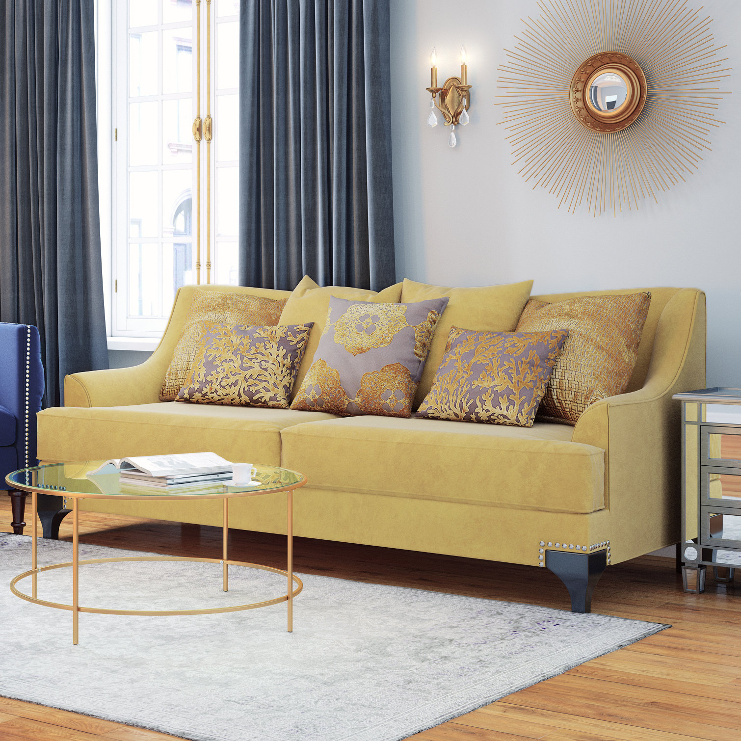 House of Hampton Verwood Premium Sofa & Reviews Wayfair