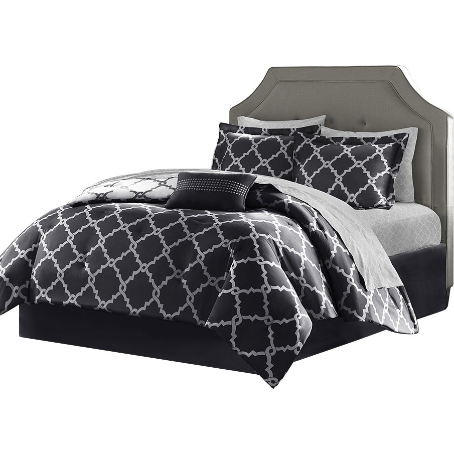 House of Hampton Nantwich Reversible Comforter Set ...