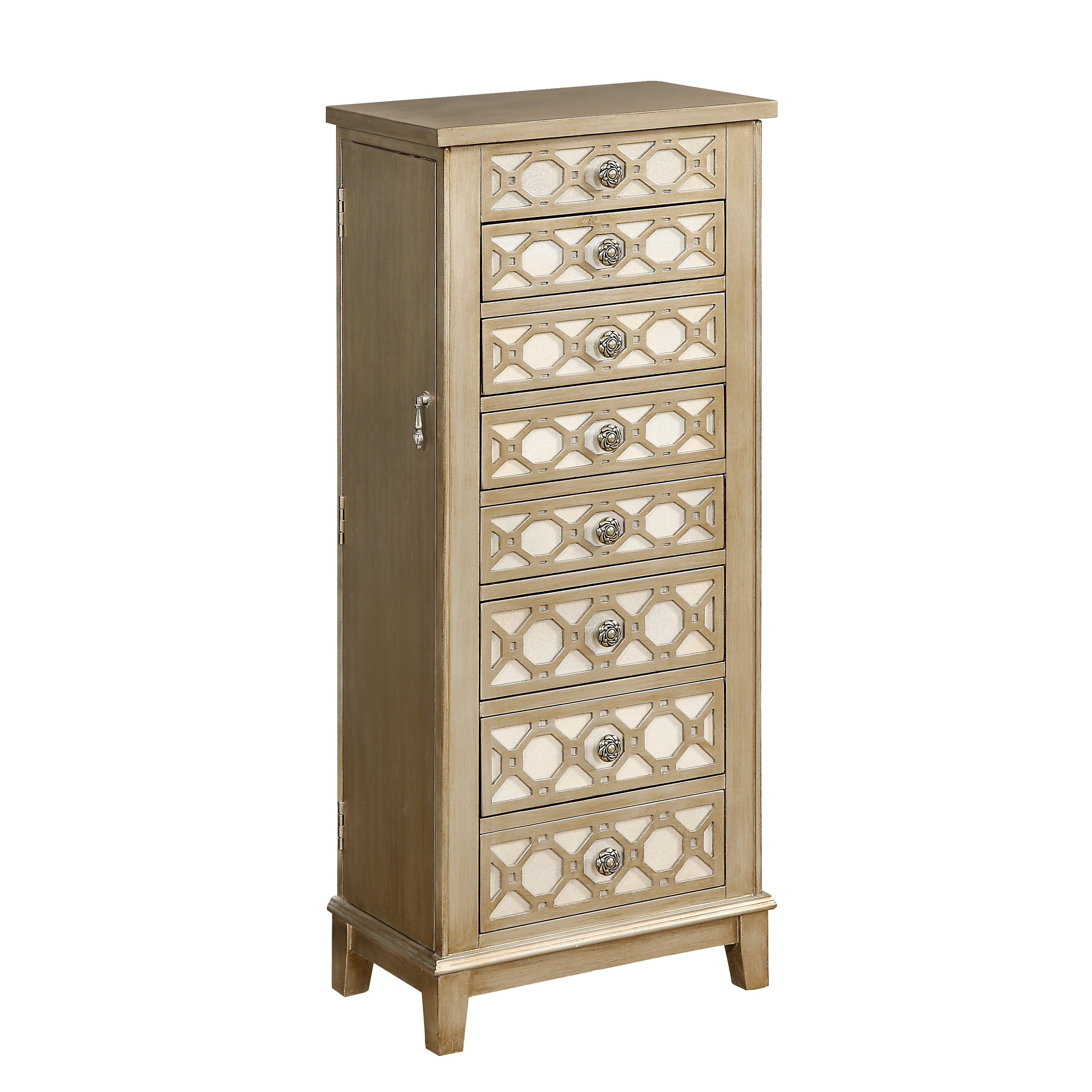 House of Hampton Banbury Jewelry Armoire with Mirror Wayfair House of Hampton Banbury Jewelry Armoire with Mirror Wayfair