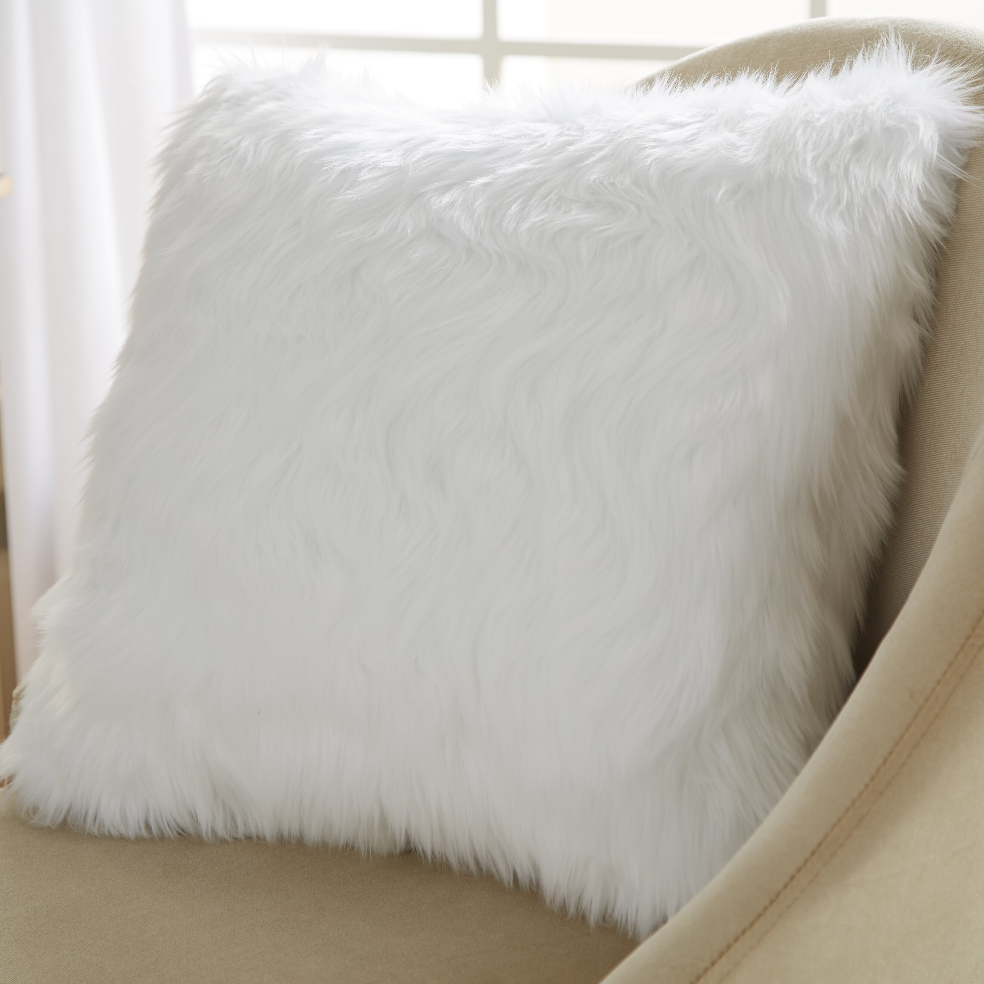 faux fur pillows