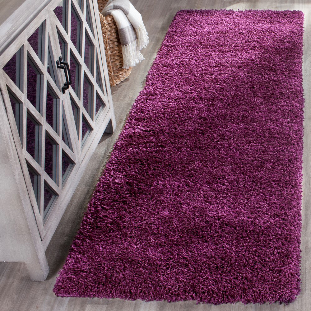 House of Hampton Ampthill Shag Purple Area Rug & Reviews Wayfair