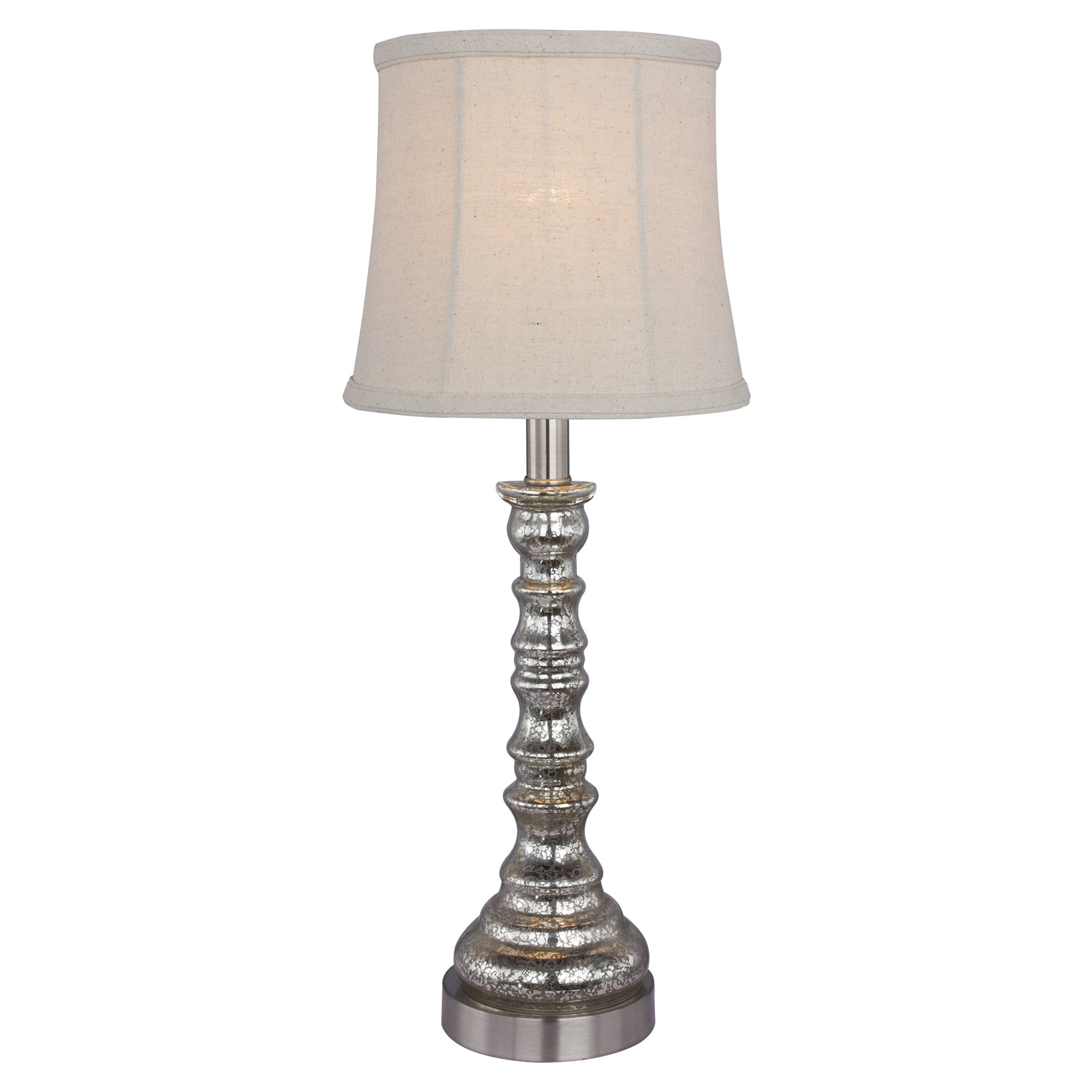 House of Hampton Bolland Mercury Glass and Metal Column 21 ...