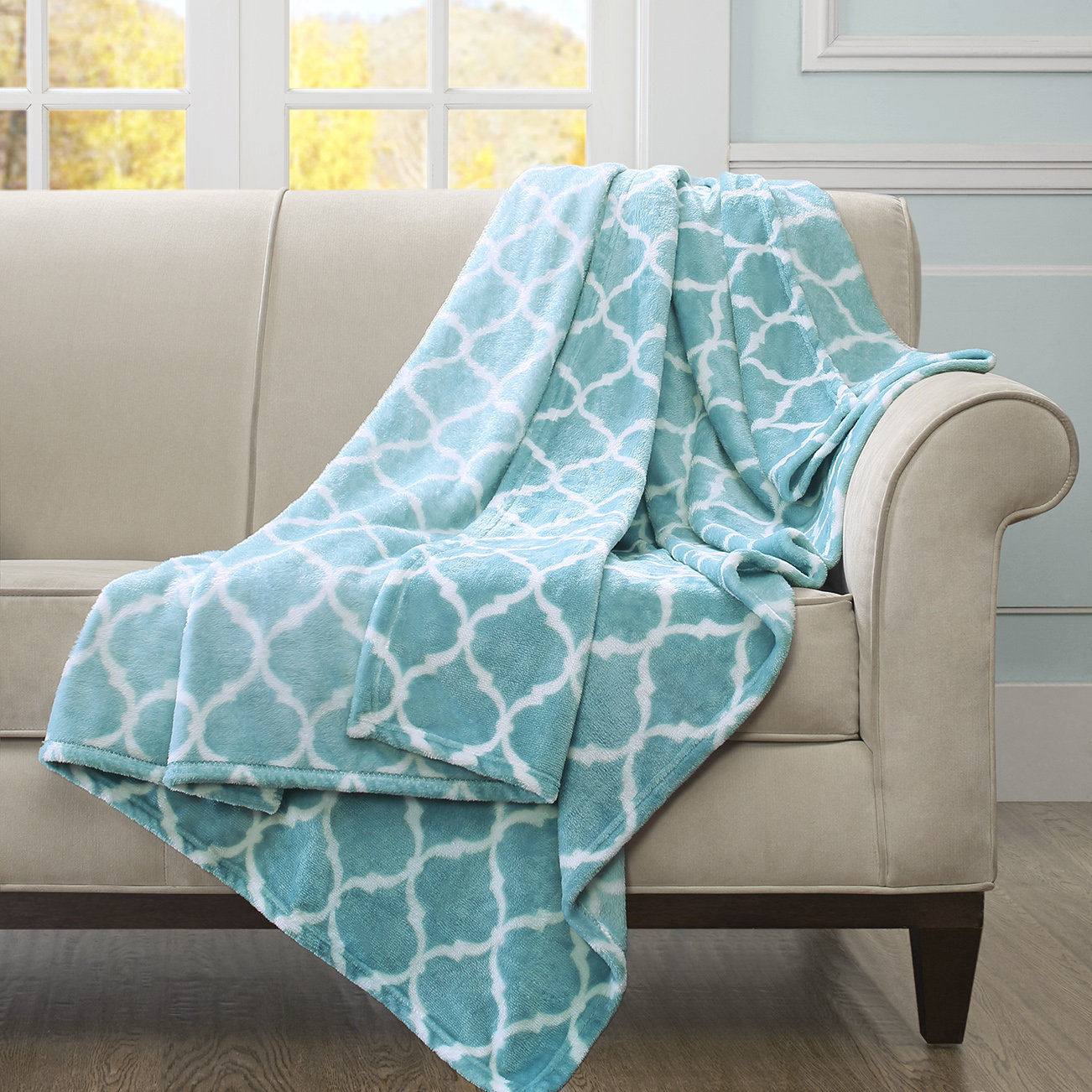 Intelligent Design Laila Oversized Quilted Textured Plush ...