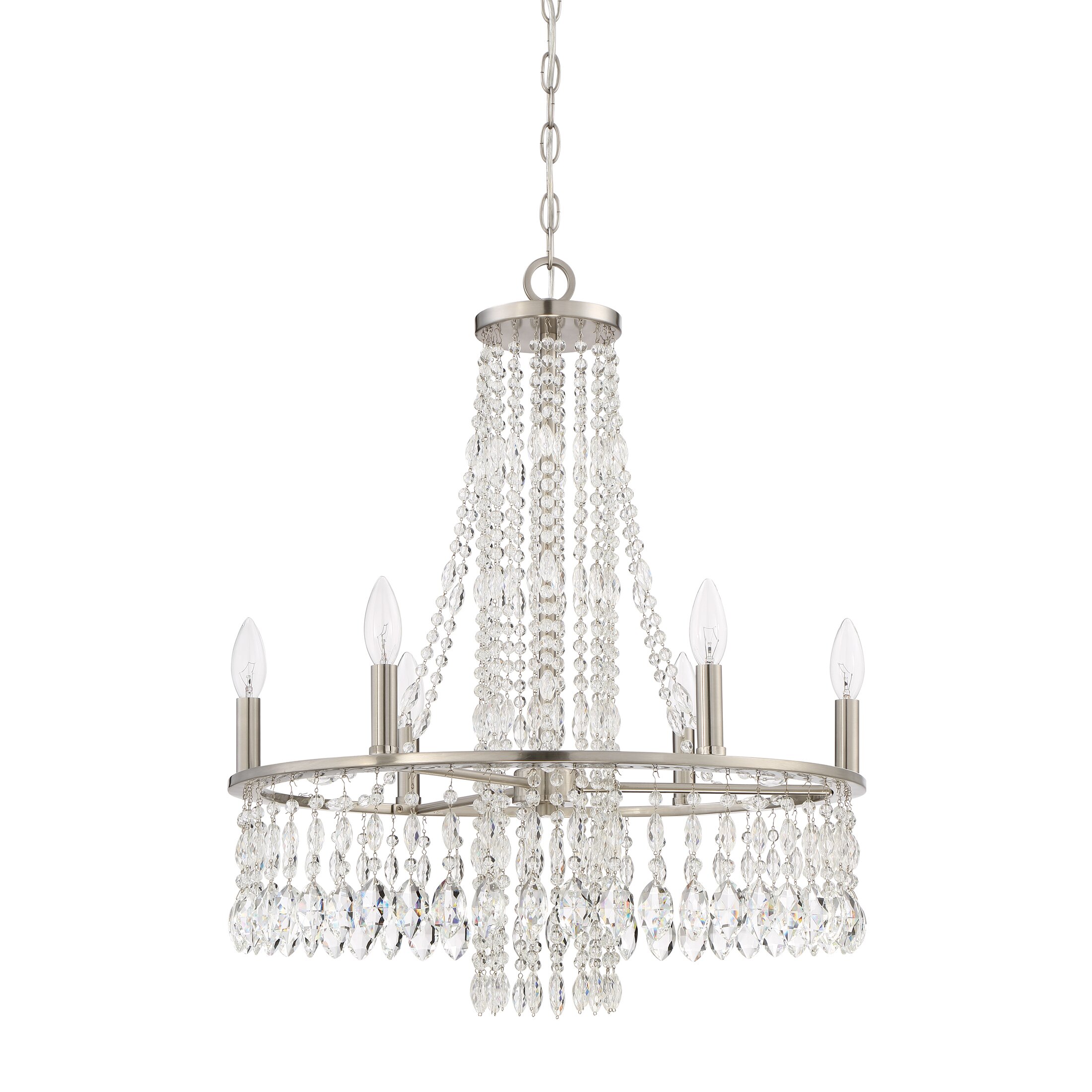 House of Hampton Eleanor 6 Light Crystal Chandelier | Wayfair